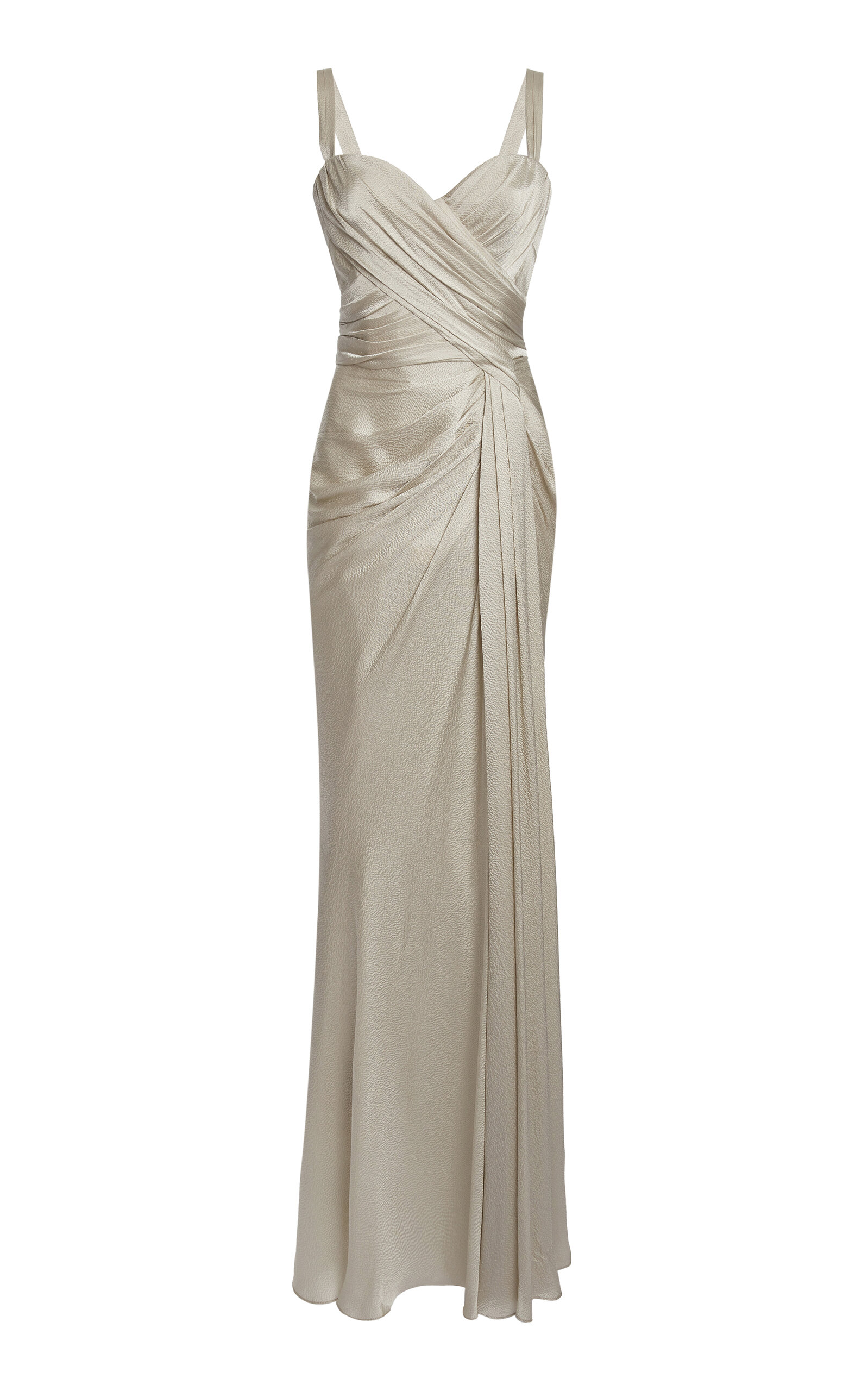 Zuhair Murad Draped Satin Gown - Women's Clothing
