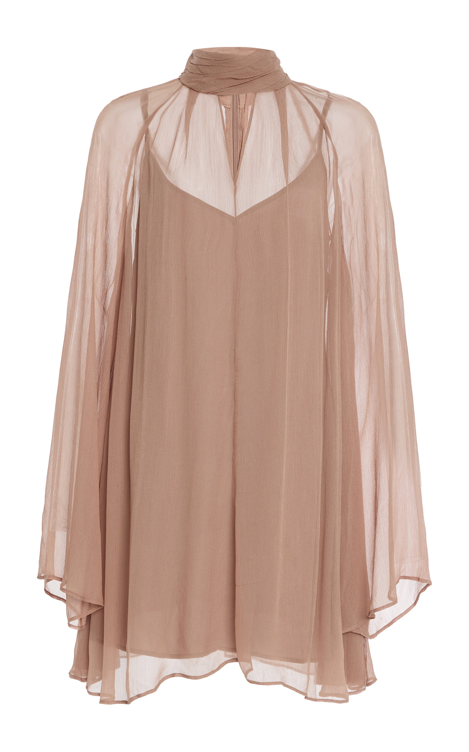 STAUD Esther Chiffon Mini Dress