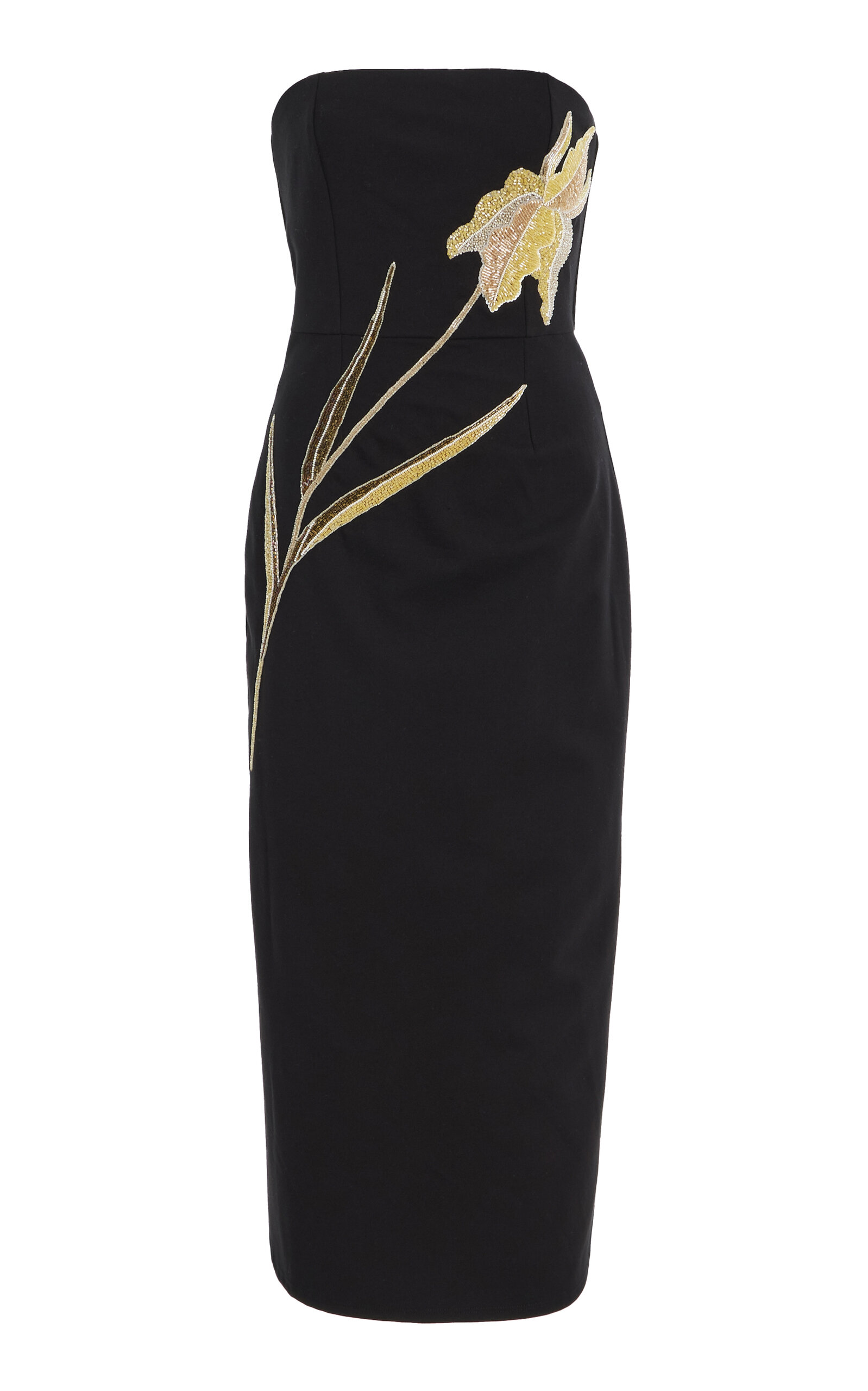 Brooke Beaded Strapless Dress