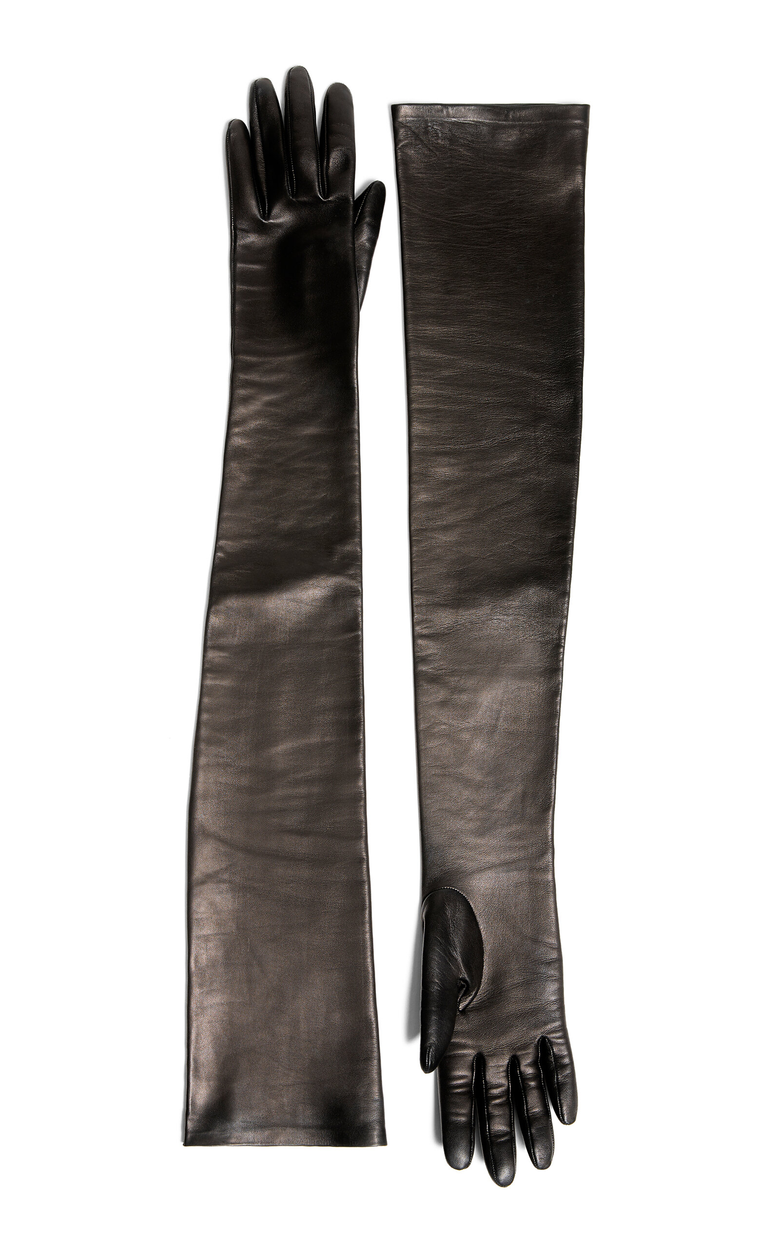 Khaite Remo Long Leather Gloves