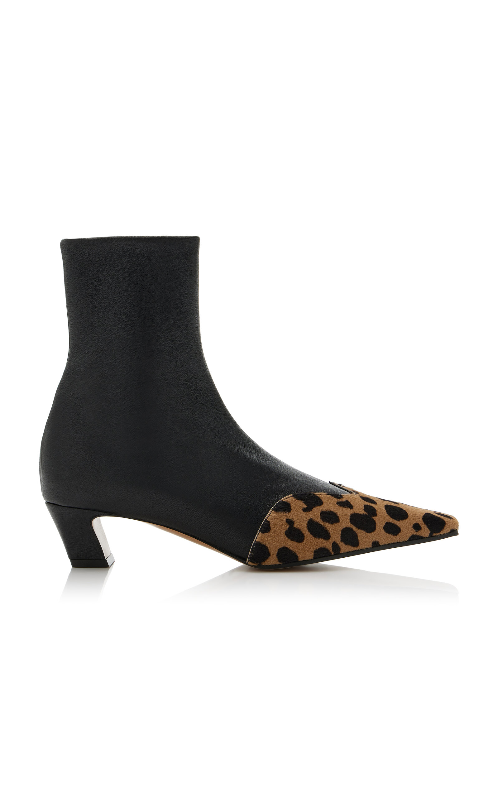 Khaite Nevada Stretch-Leather Ankle Boots