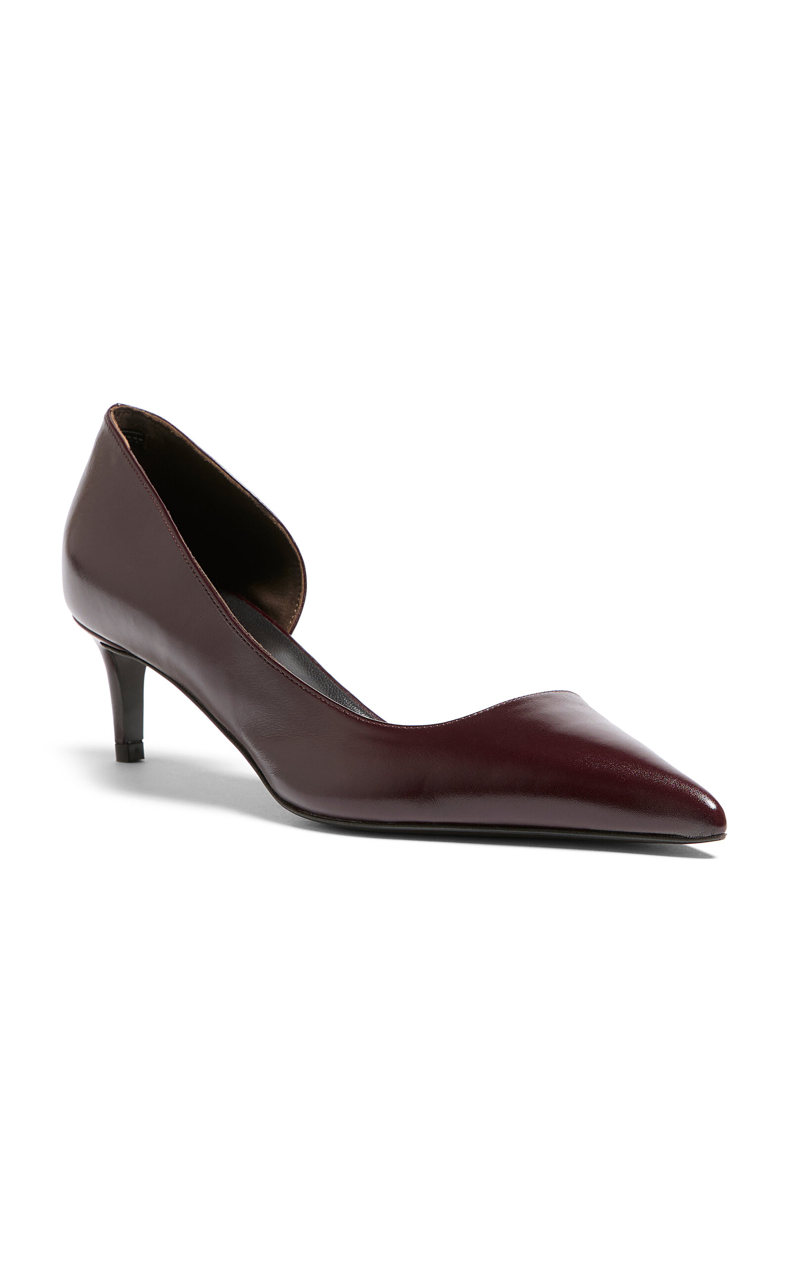Khaite Jett D'Orsay Leather Pumps