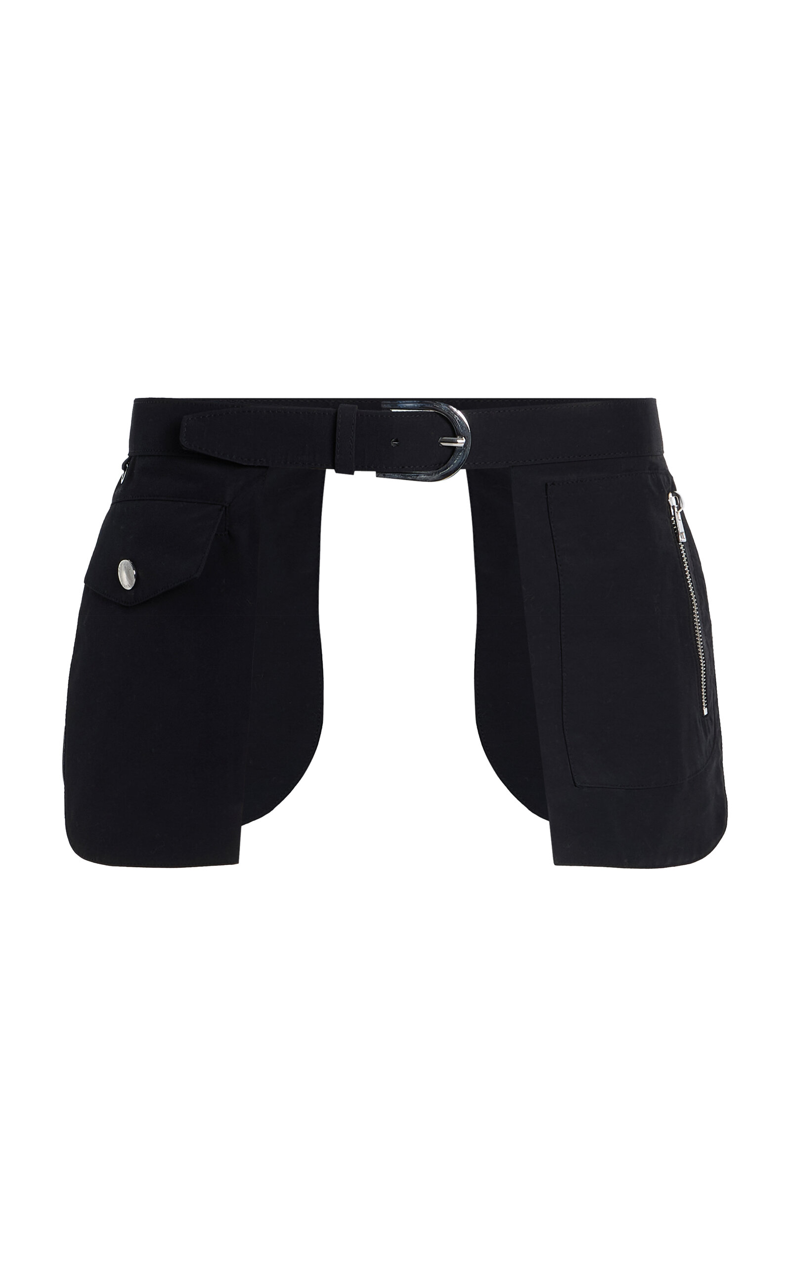 Brandon Maxwell The Dallas Nylon Pocket Belt In Black