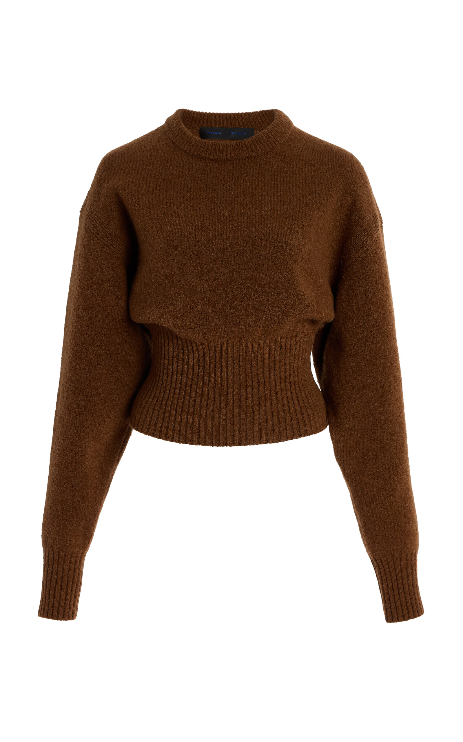 Randi Cropped Rib-Knit Sweater