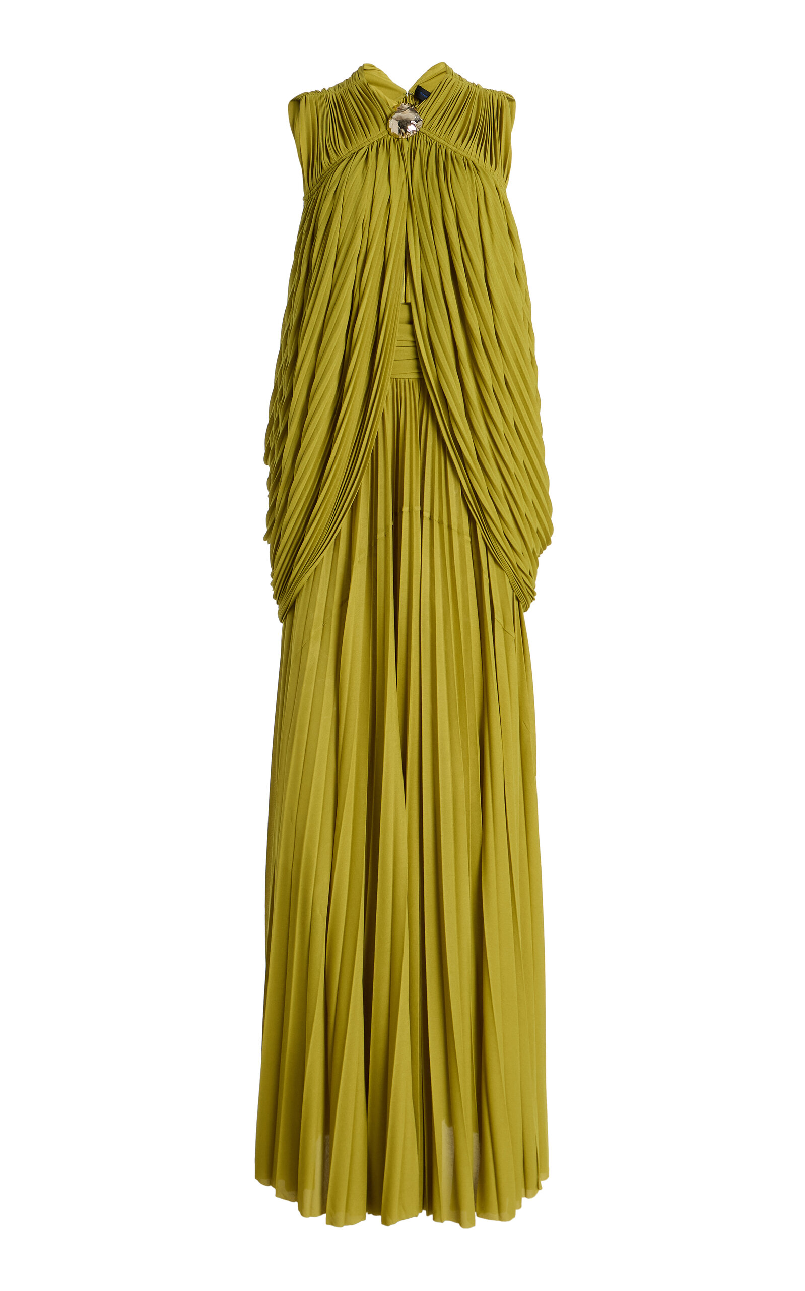 Proenza Schouler Bari Draped Jersey Maxi Dress