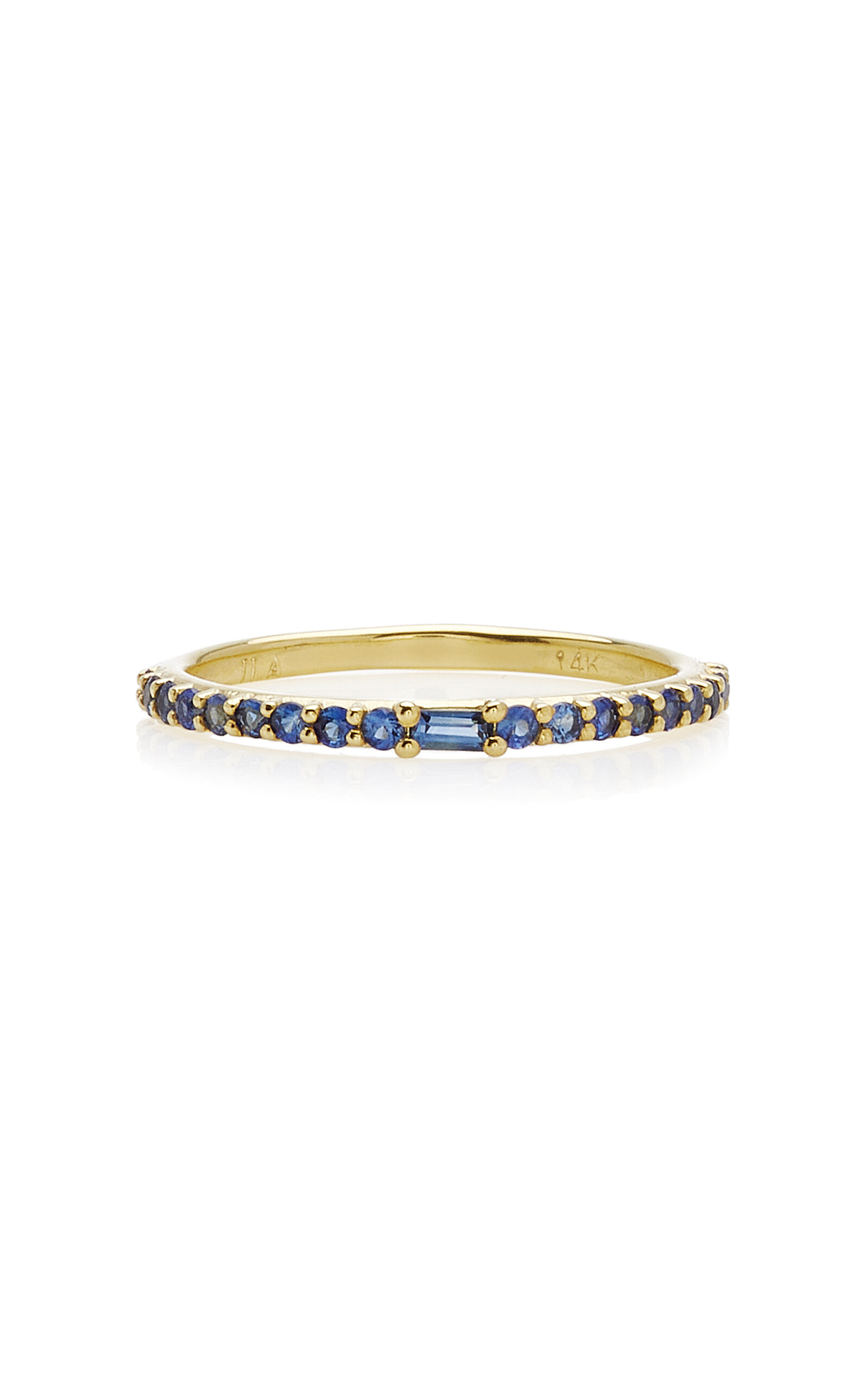 Ila Manava 14k Gold Sapphire Ring In Blue