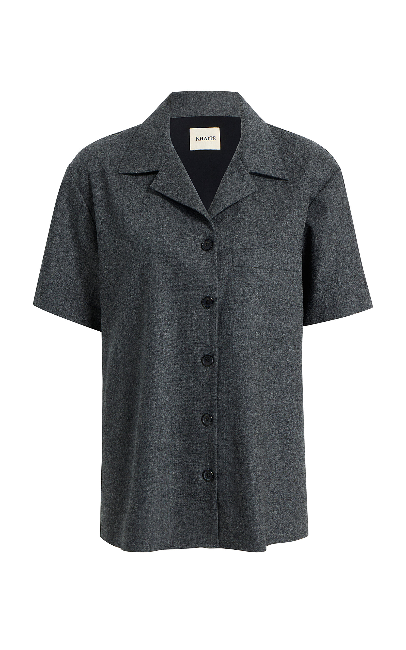 Khaite Riordan Pocket Wool Shirt