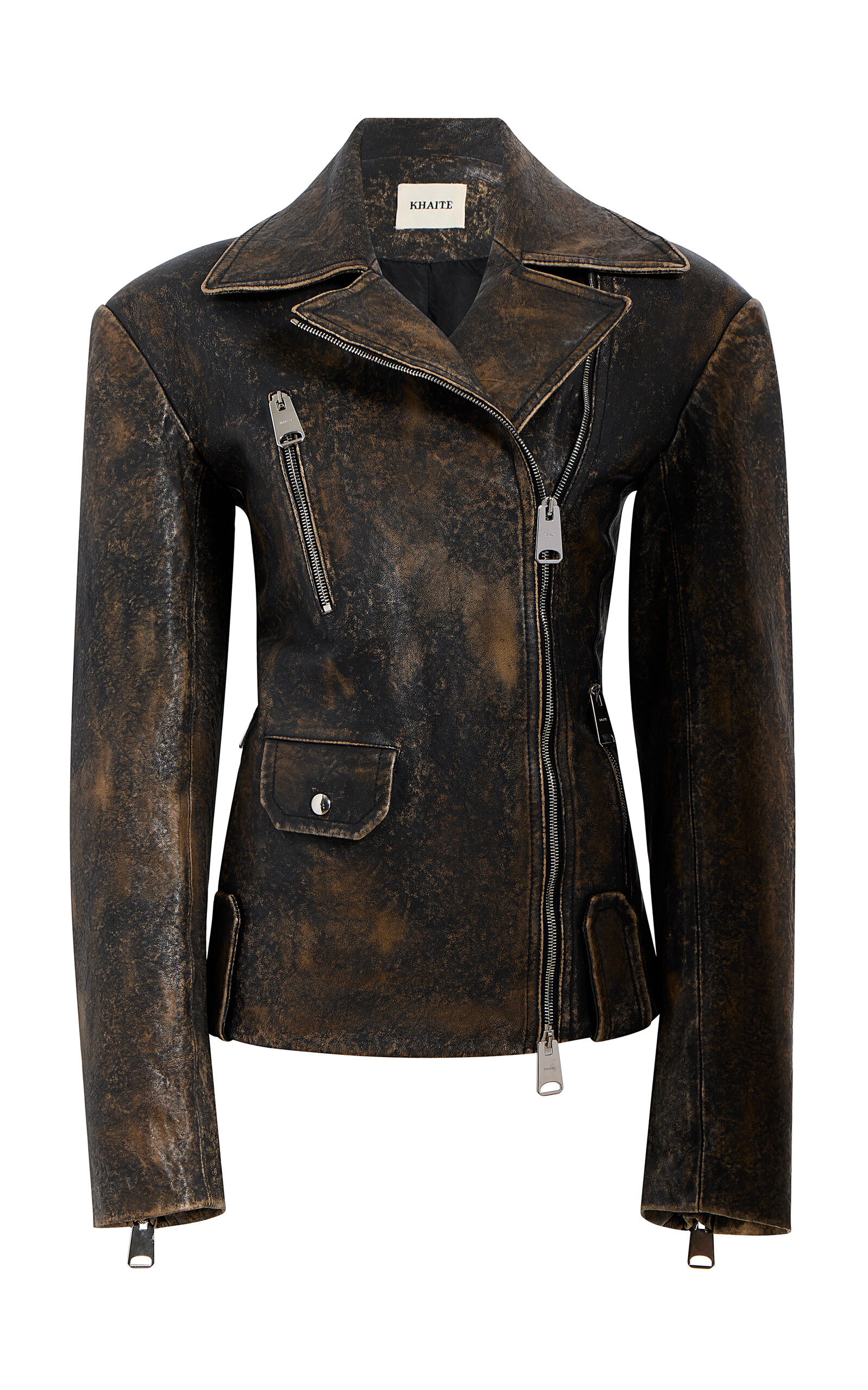 Khaite Catalina Distressed Leather Jacket