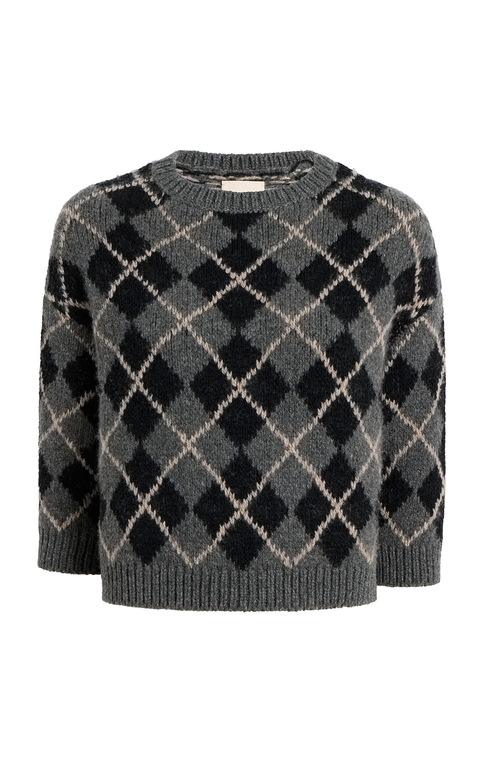 Khaite Colt Argyle Cashmere Sweater