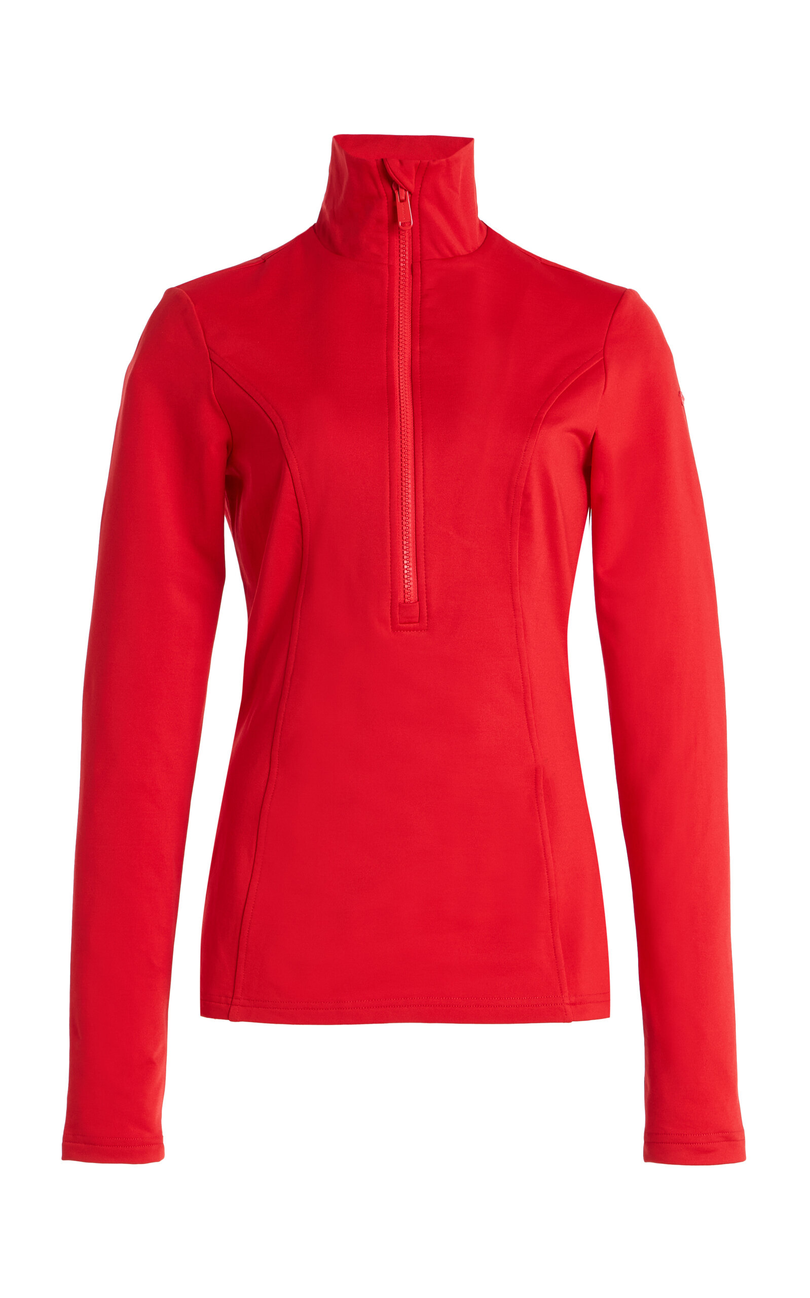 Goldbergh Serena Stretch-tech Quarter-zip Ski Top In Red