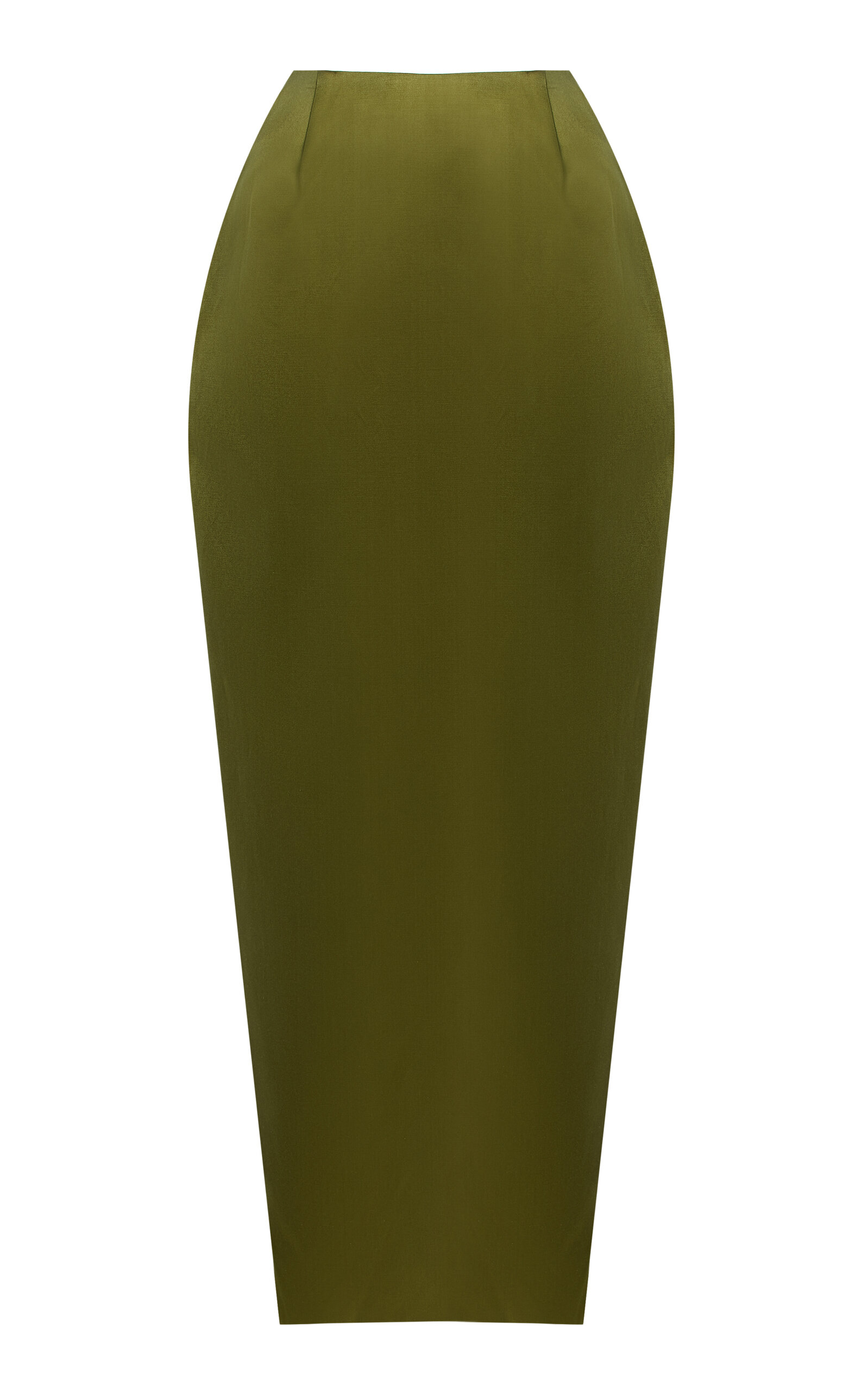 Wiederhoeft Wasp Cotton-Silk Midi Skirt - Green - Women's Clothing