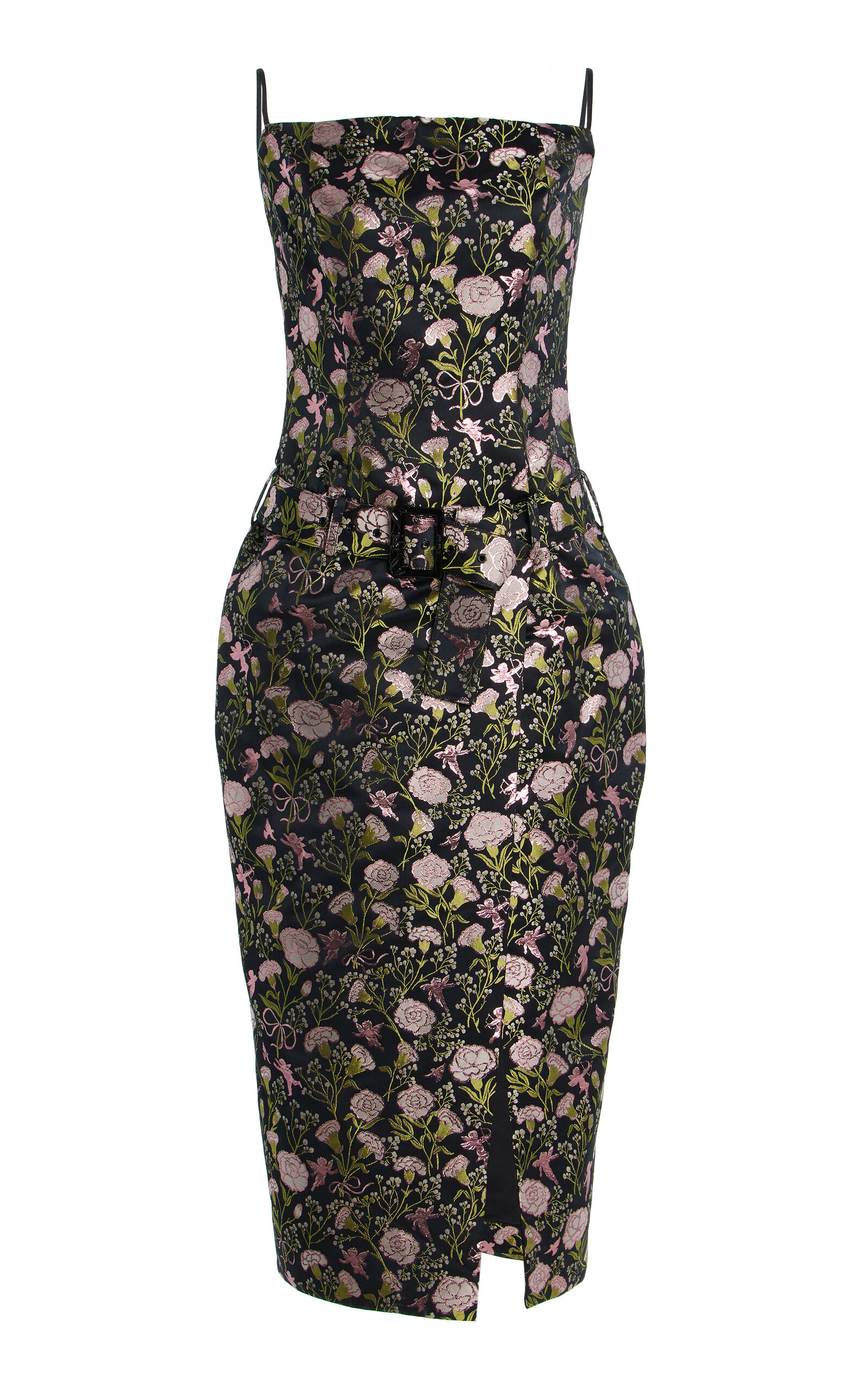 Julie Floral Jacquard Midi Dress