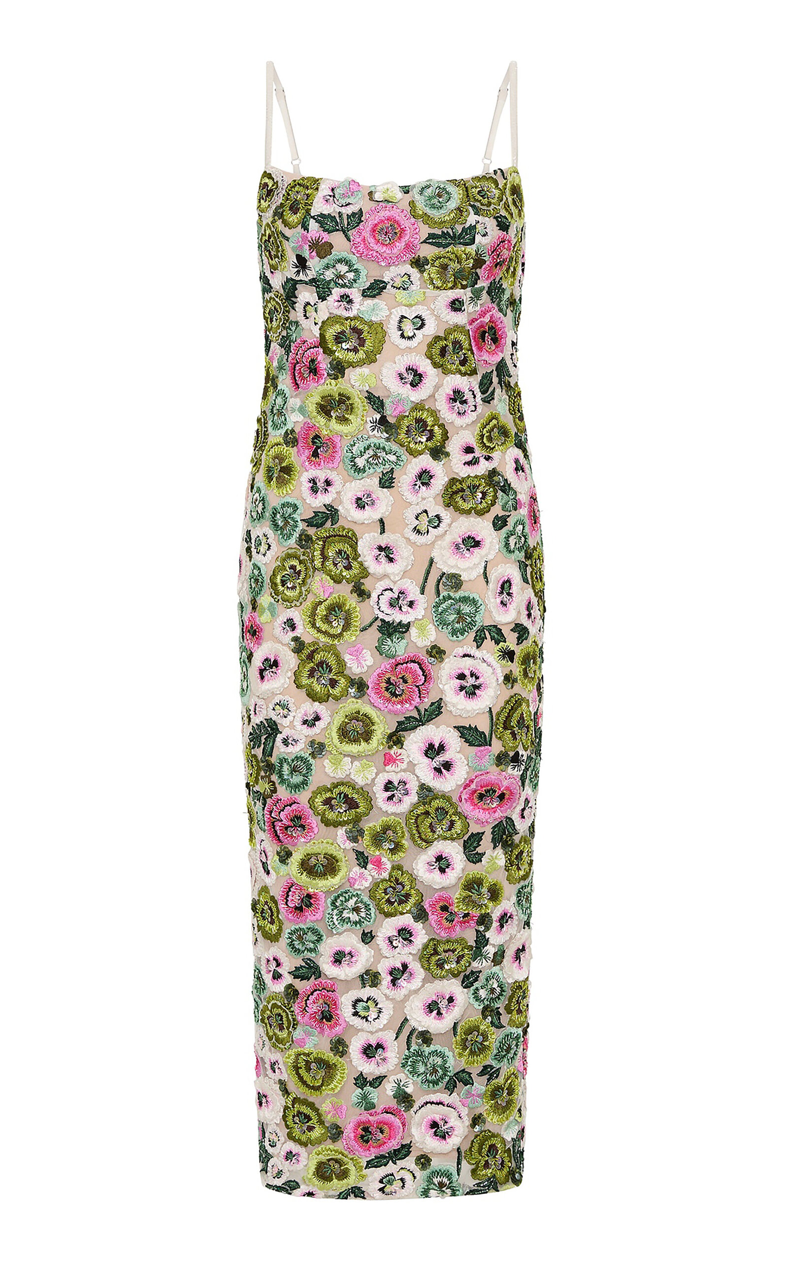 Rachel Gilbert Camden Embellished Tulle Midi Dress - Women's Clothing