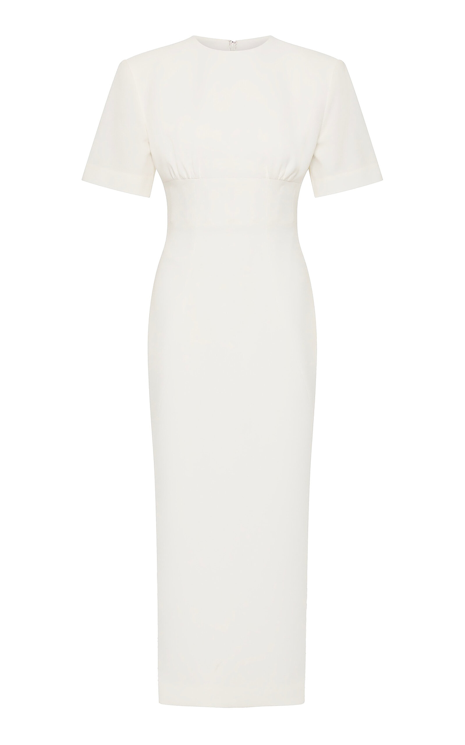 Rachel Gilbert Dover Short-Sleeve Stretch-Crepe Midi Dress