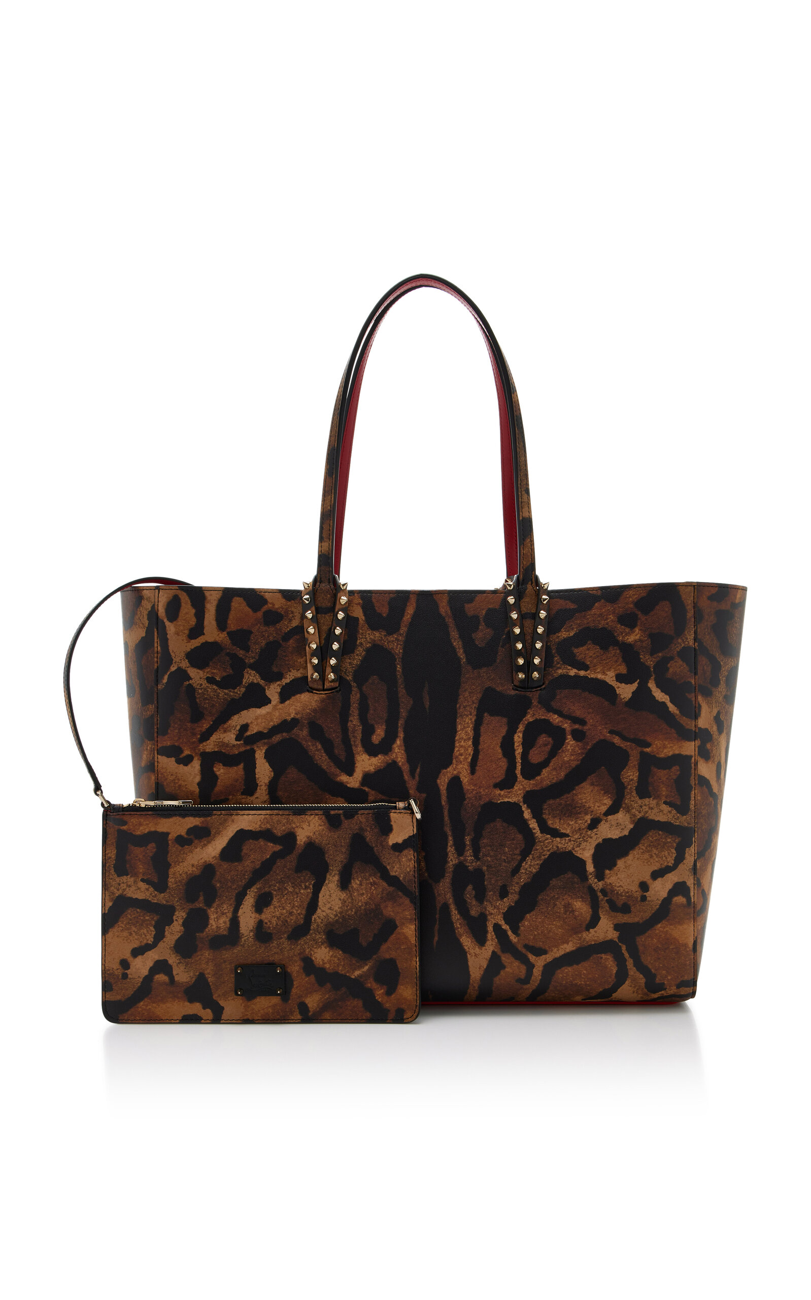 Christian Louboutin Cabata Large Leopard Leather Tote Bag
