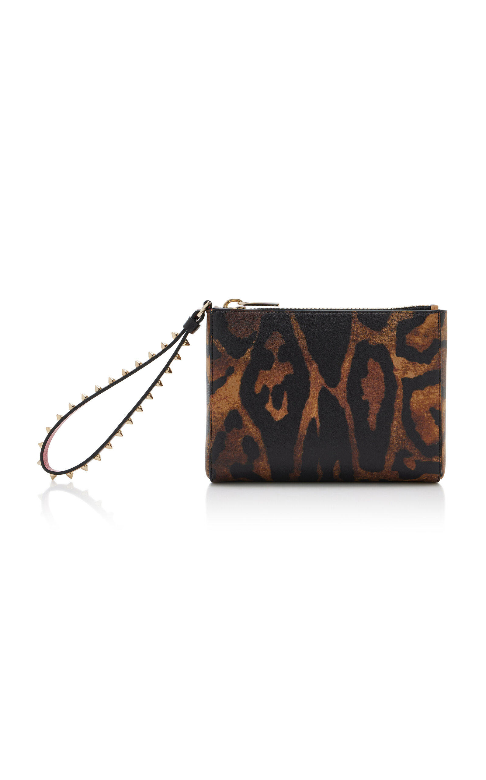 Christian Louboutin Cabata Mini Leopard Leather Pouch - Moda Operandi