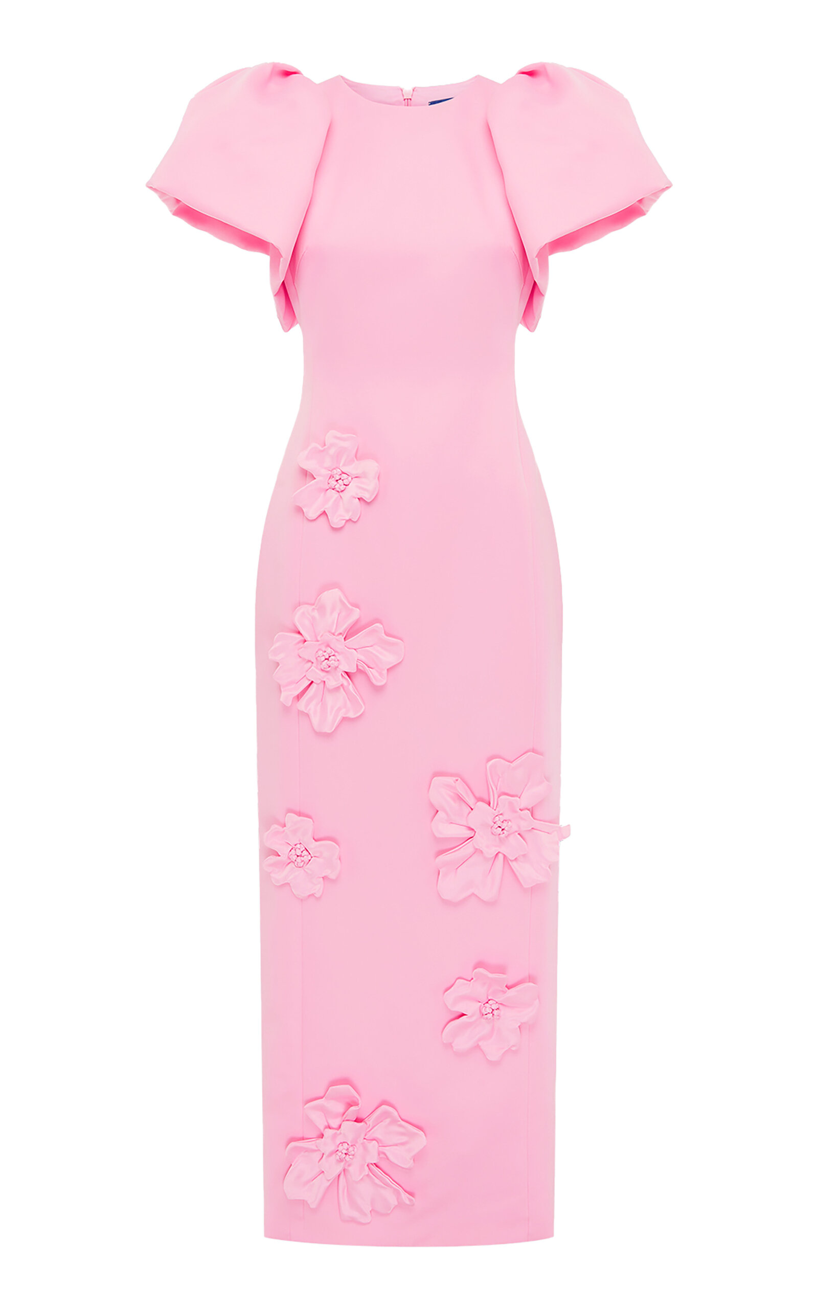 Leo Lin Lucinda Puff-Sleeve Maxi Dress - Pink