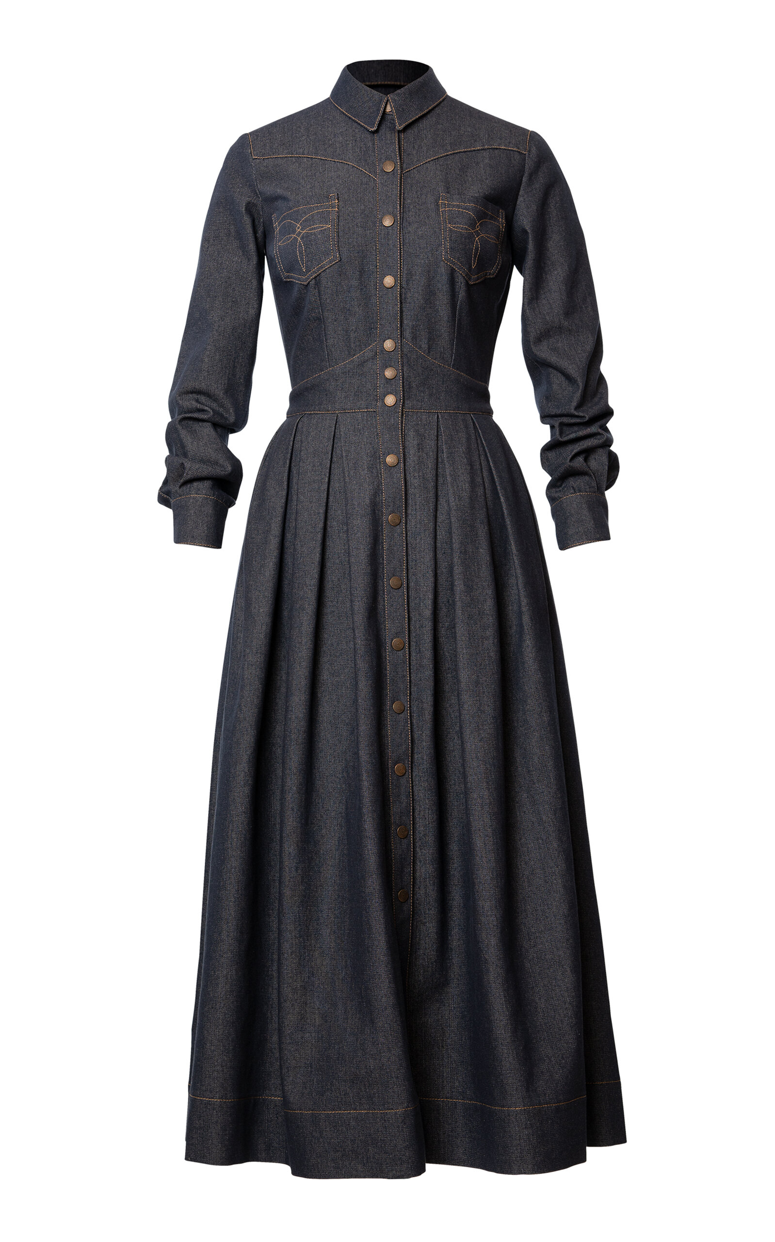 Lena Hoschek Revolver Cotton Denim Dress