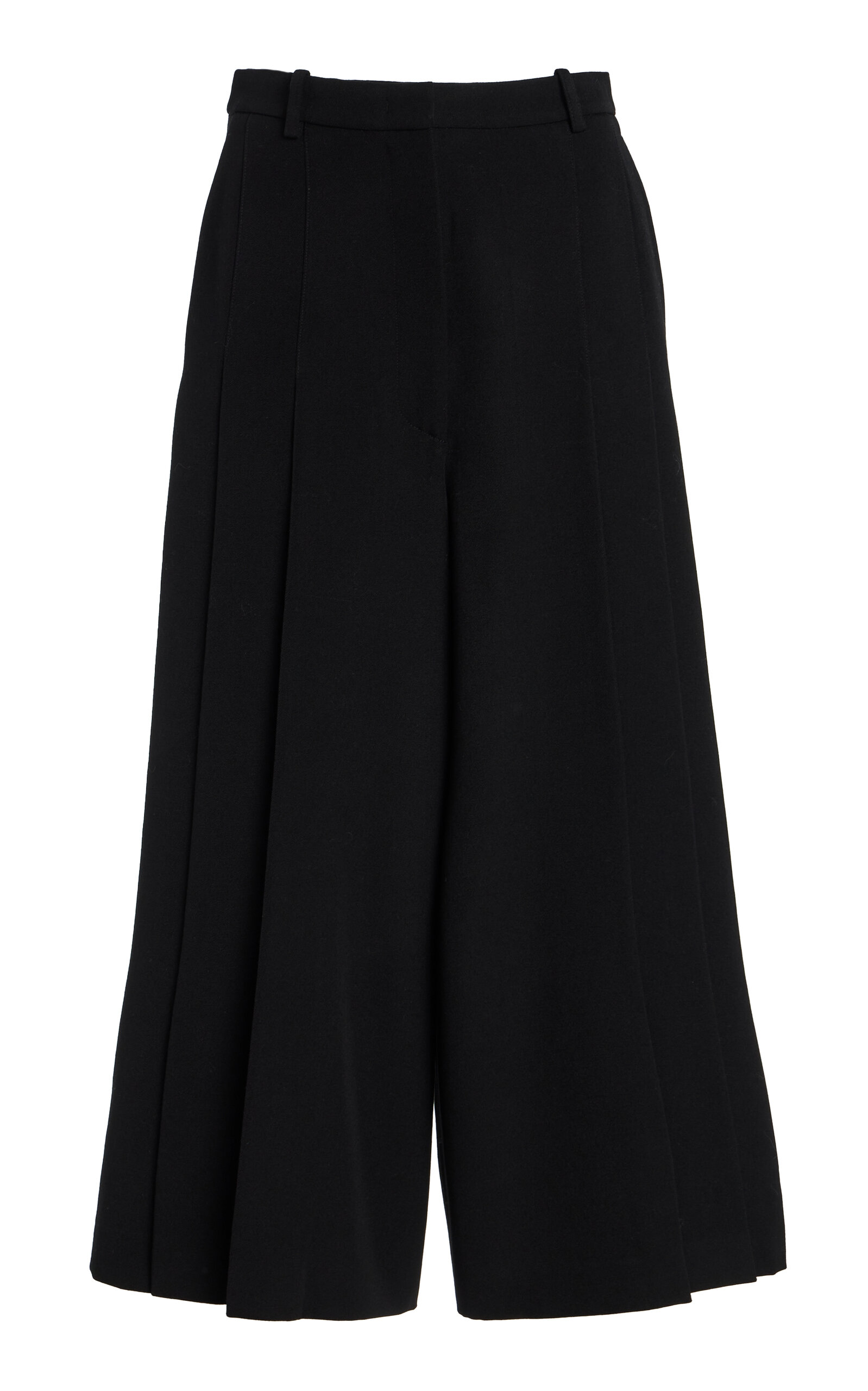 Michael Kors Collection Wool Gabardine Wide-Leg Culotte Pants