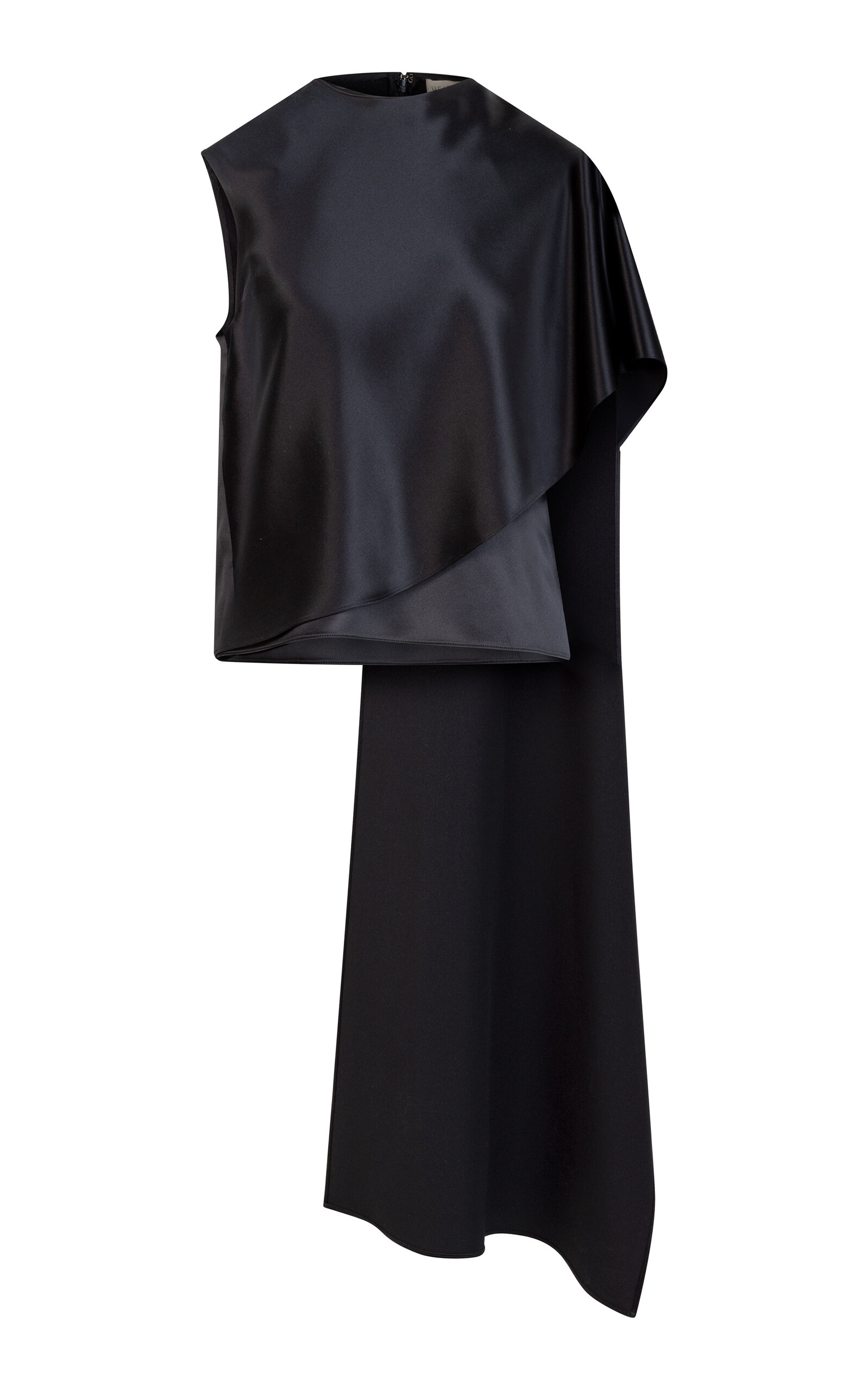 Heirlome Carmen Cape-Sleeve Silk Blouse - Black - XS