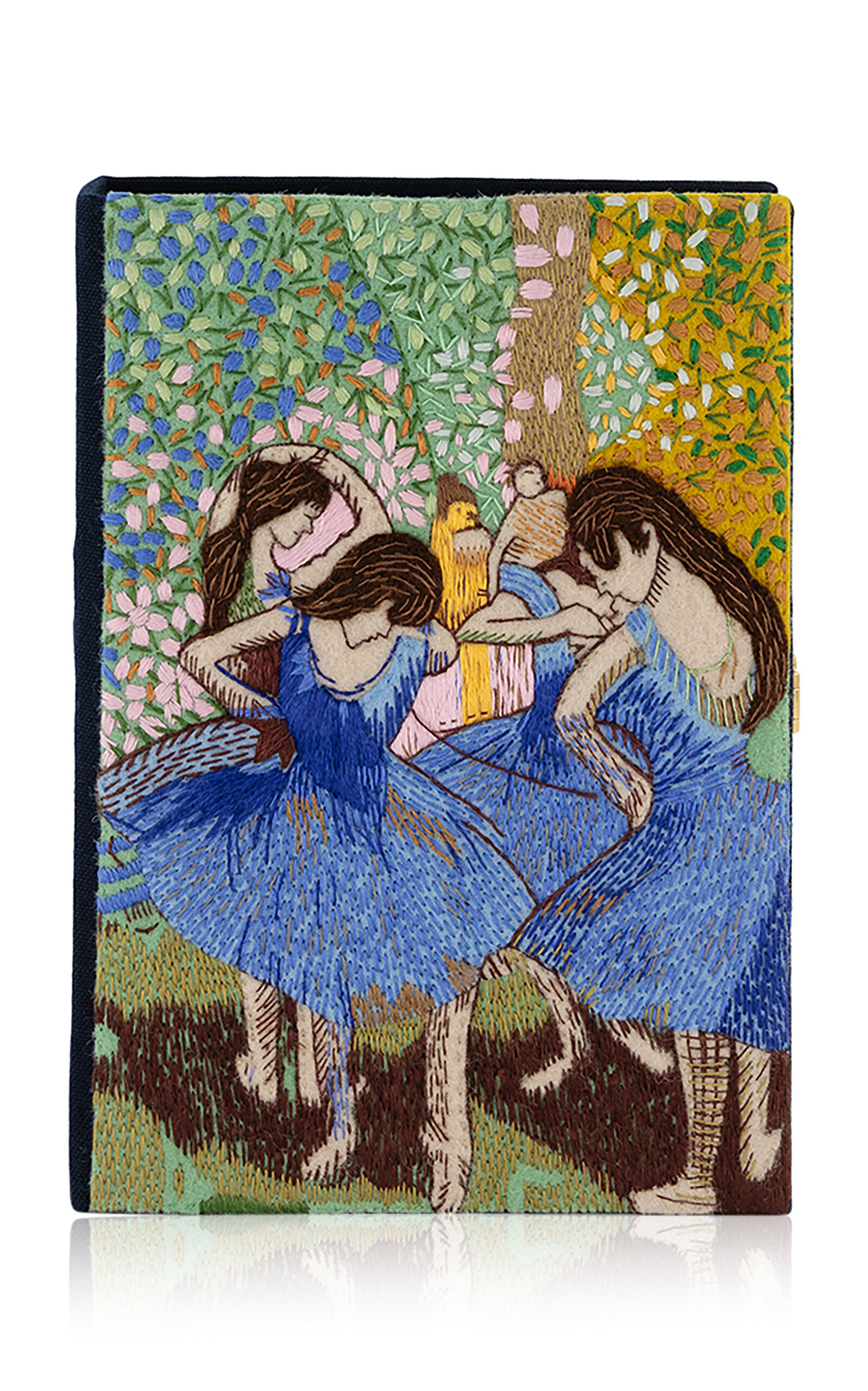 Olympia Le-Tan Blue Dancers Book Clutch