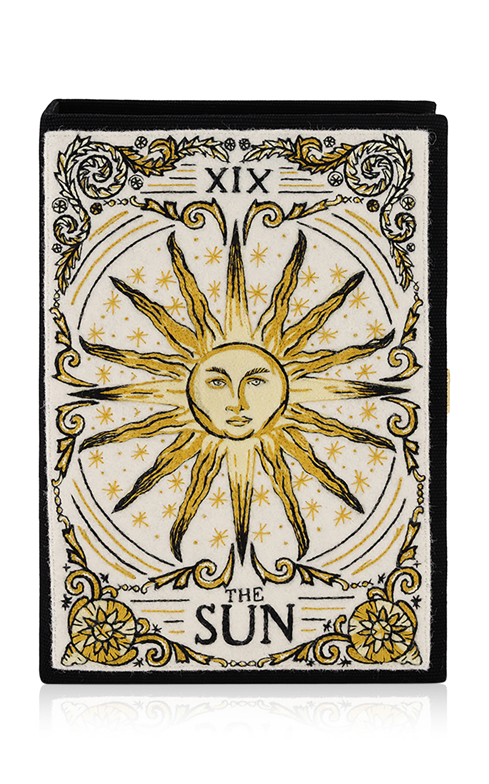 Olympia Le-Tan The Sun XIX Book Clutch - Black - OS