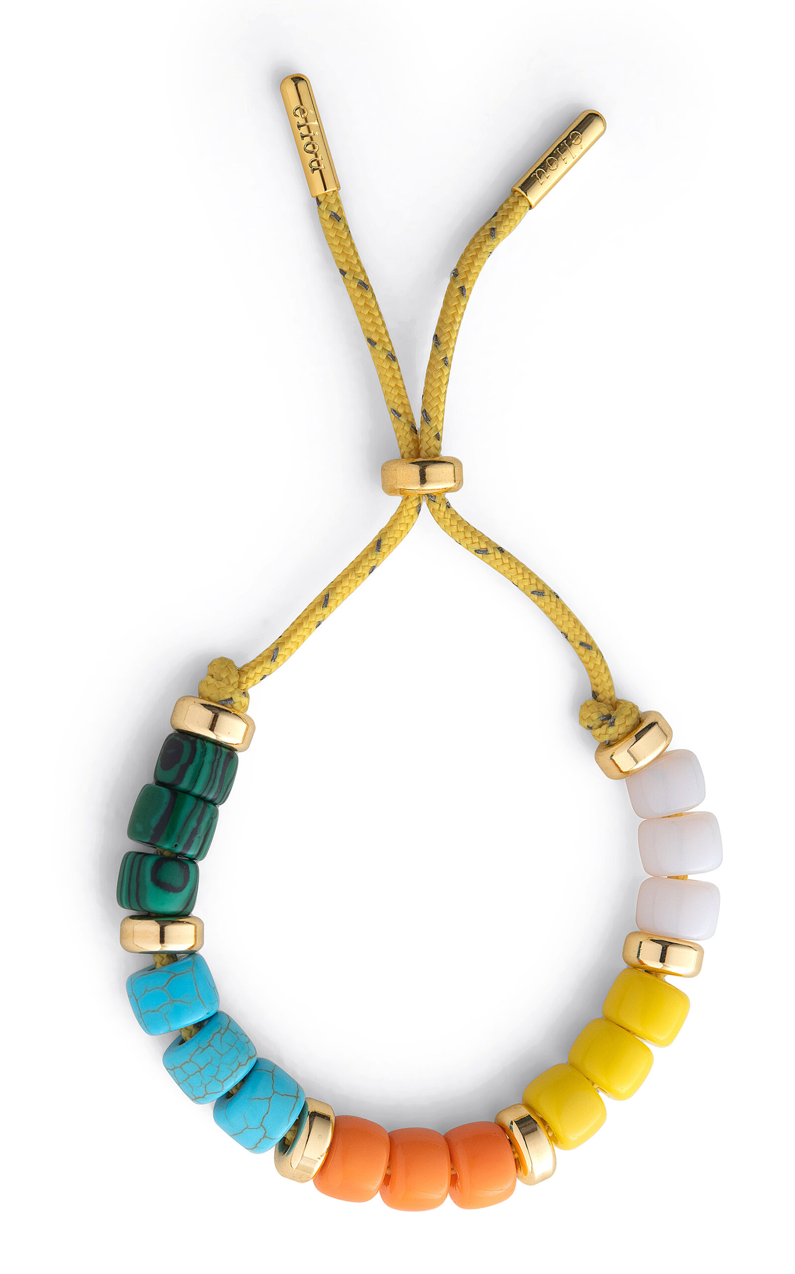 Eliou Millie Multi-stone Bracelet In Yellow