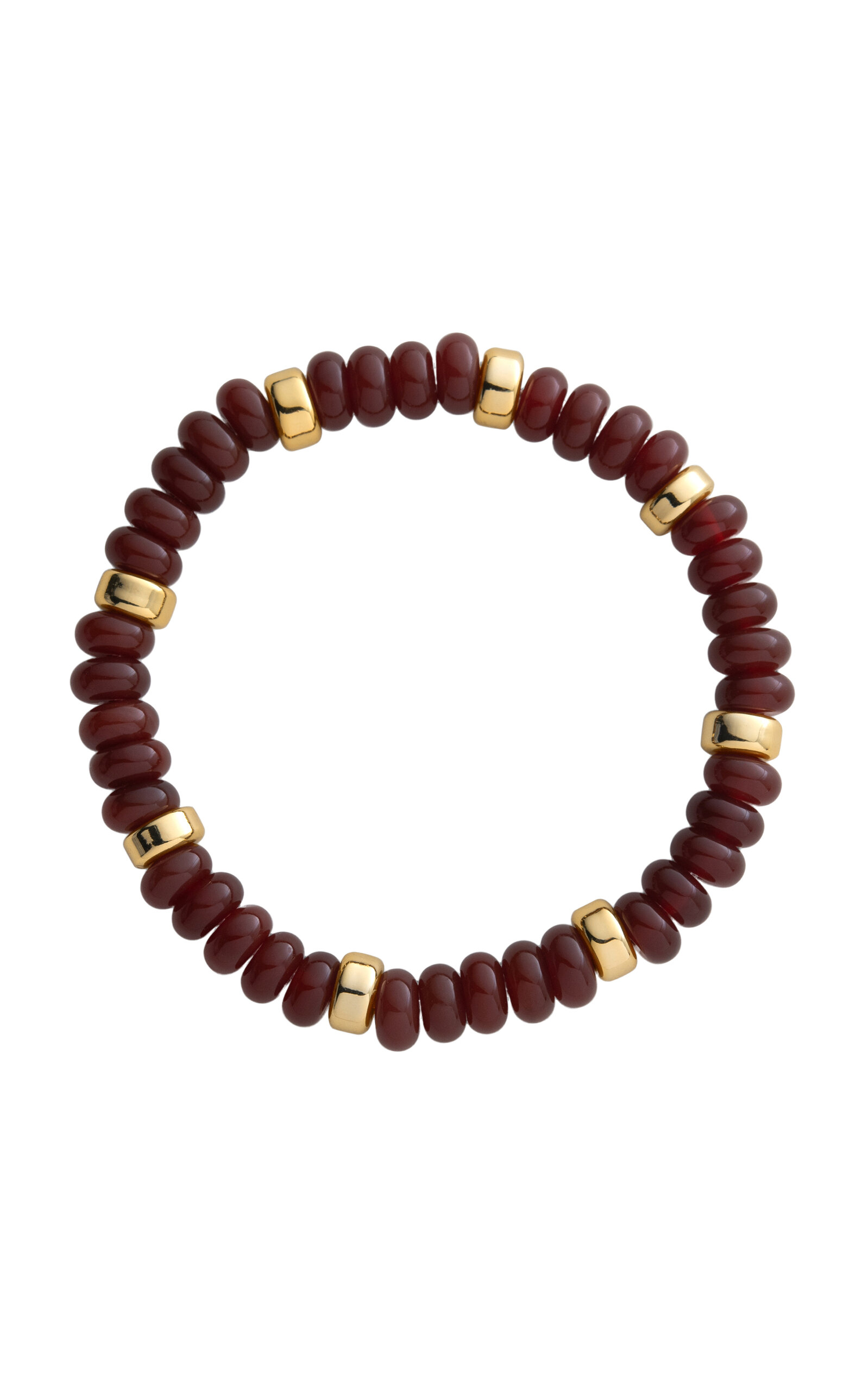 Eliou Madera Multi-stone Bracelet In Brown