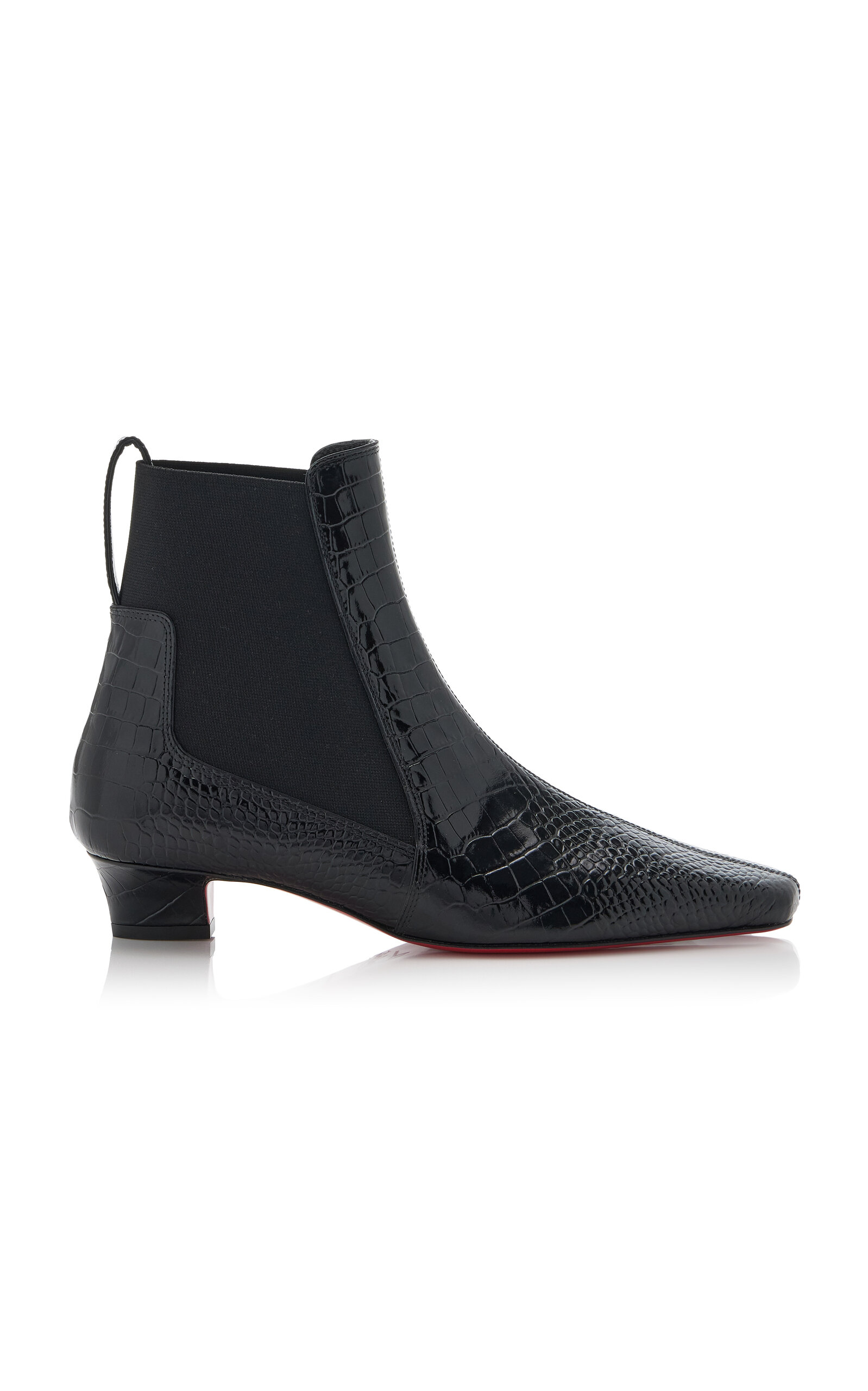 Christian Louboutin Promidavol 35mm Croc-Effect Leather Chelsea Boots - Women's Shoes