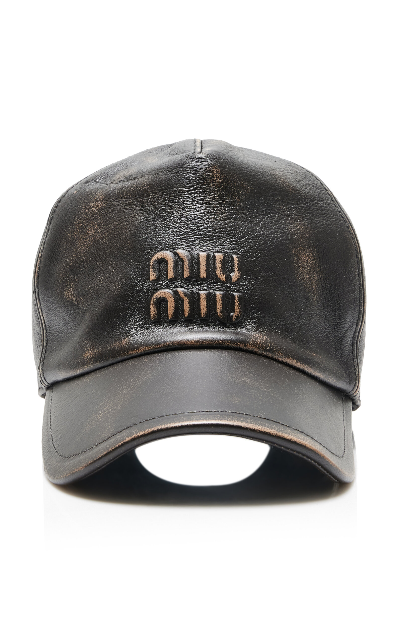 Miu Miu Leather Baseball Cap - Women's Accessories