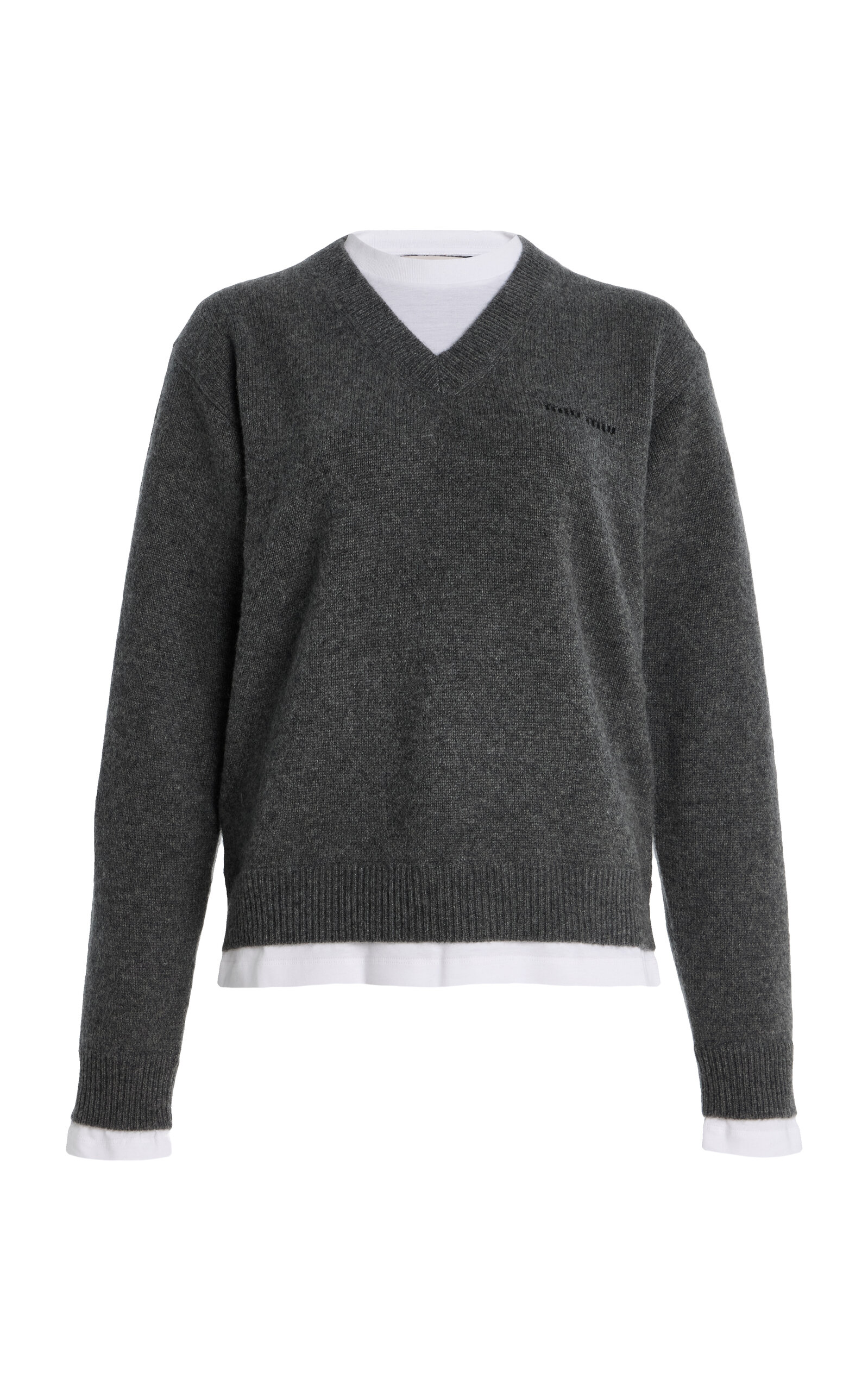 Miu Miu Cashmere Sweater - Grey