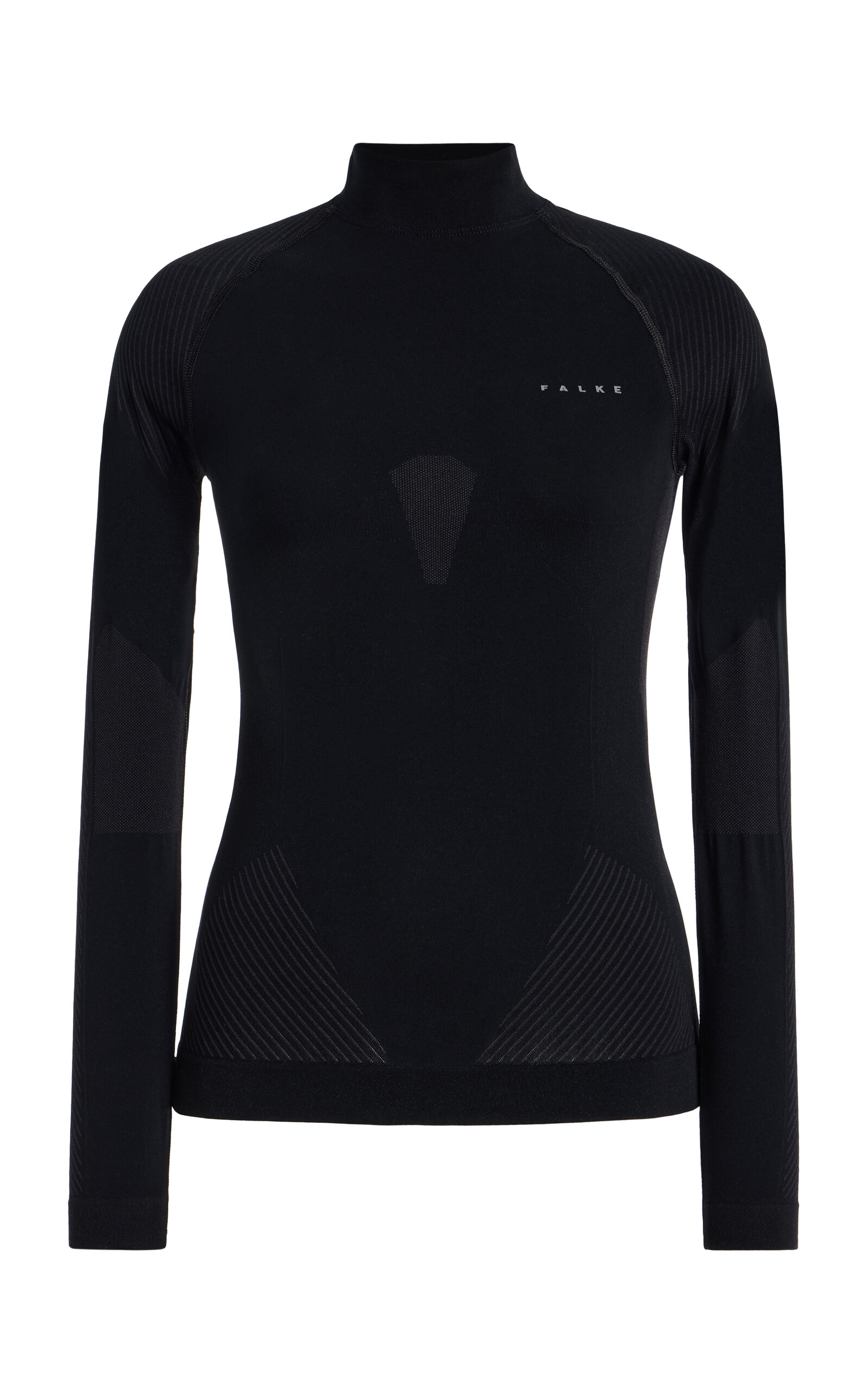Falke Turtleneck Ski Top In Black