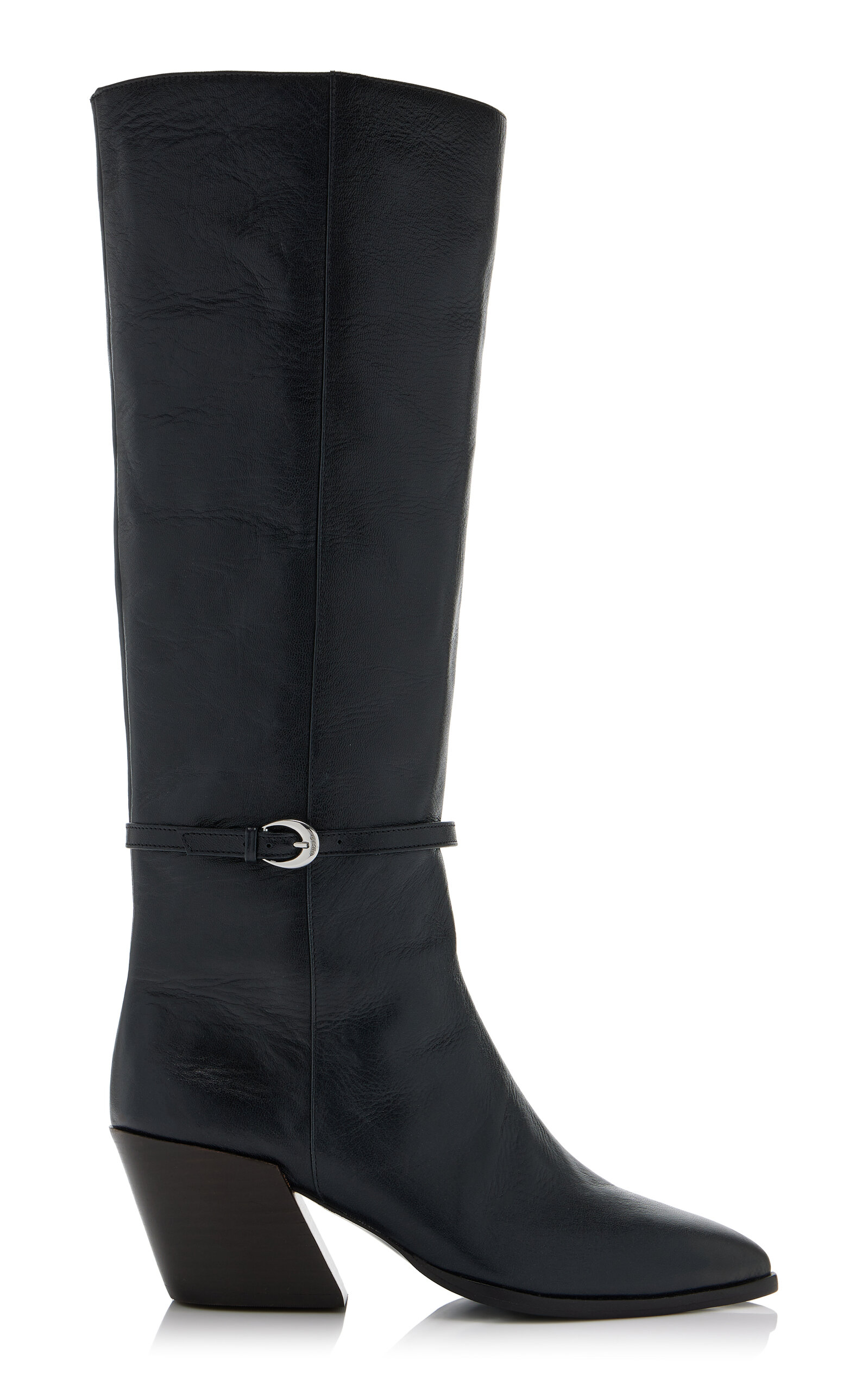STAUD Austen Leather Knee Boots