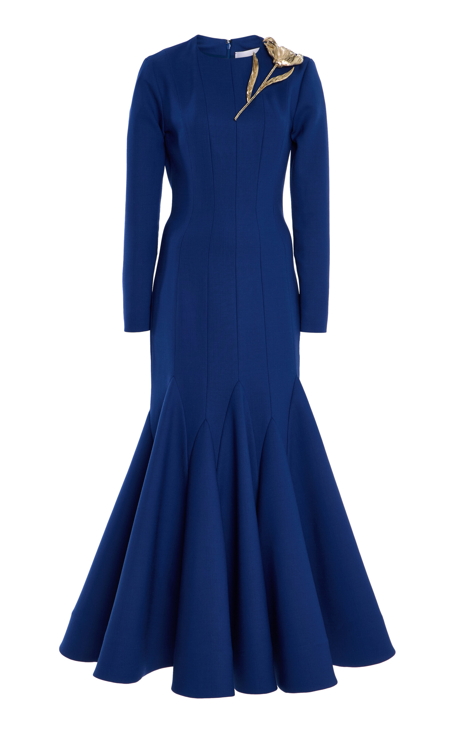 Carolina Herrera Wool-Blend Midi Dress