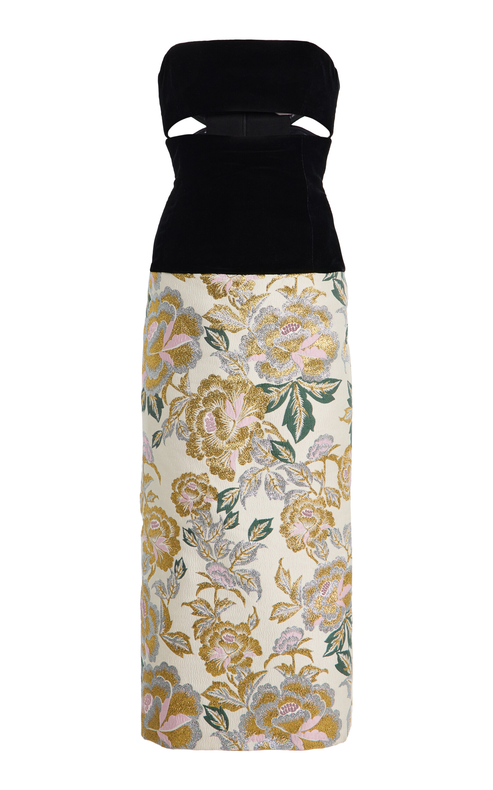 Carolina Herrera Cutout Panelled Midi Dress