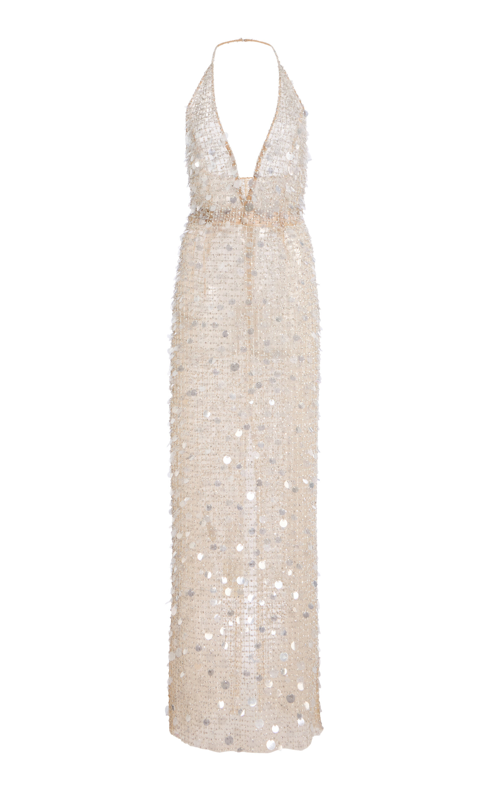 Carolina Herrera Paillette-Embellished Column Dress