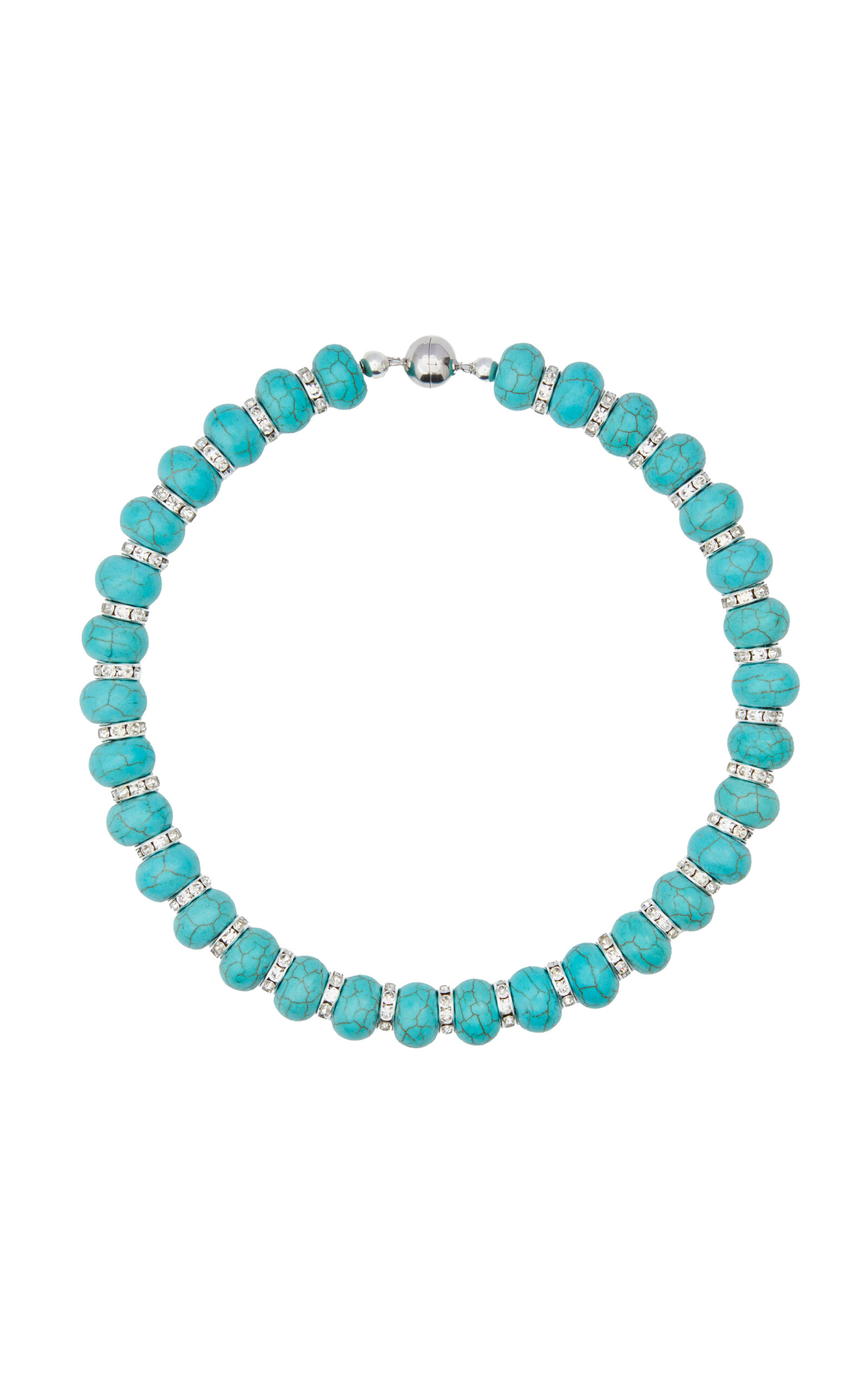 Julietta Thea Beaded Necklace - Blue - OS - Moda Operandi