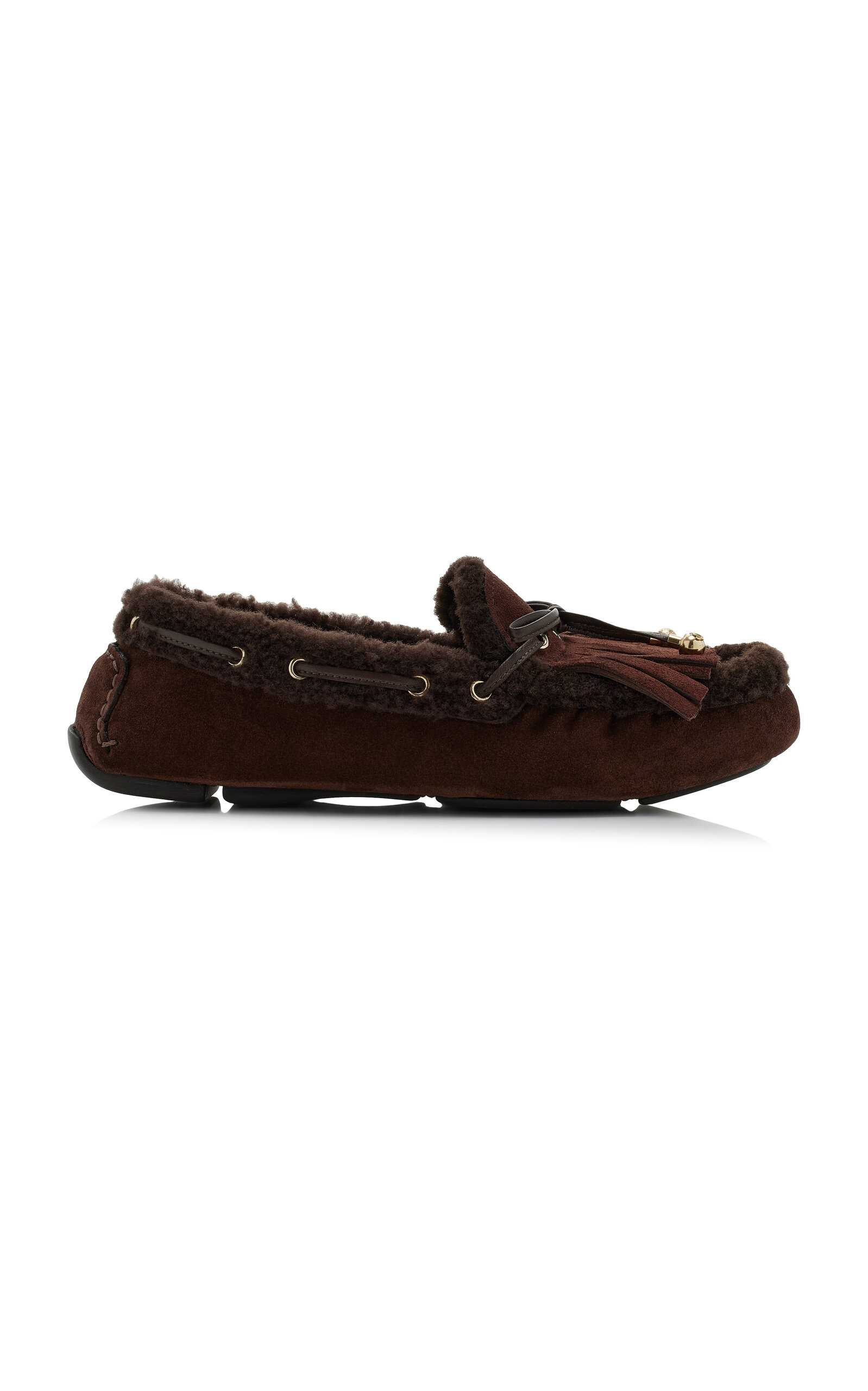 Jimmy Choo Manon Shearling Driving Loafers - Moda Operandi