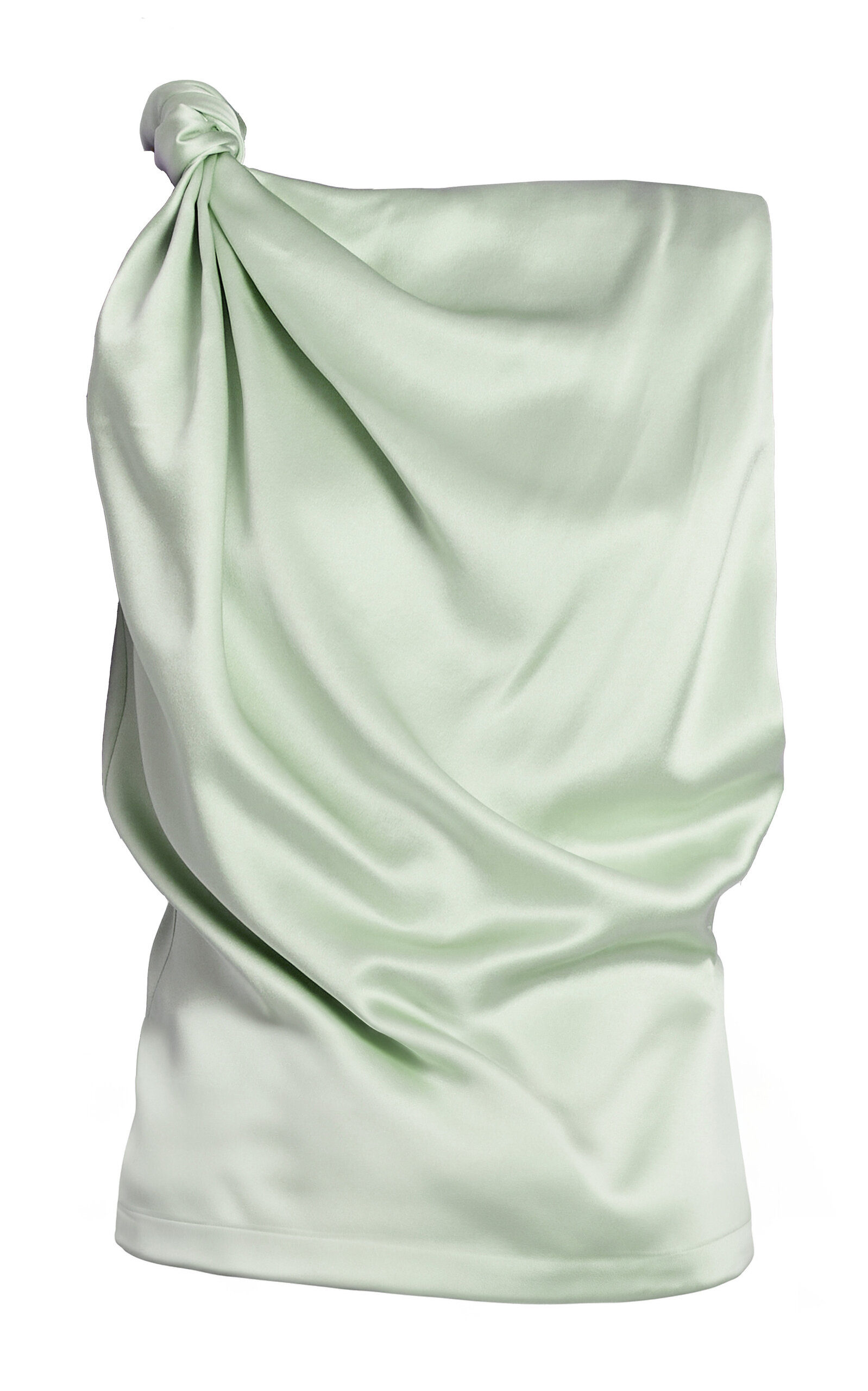 Amir Taghi Hasti Silk Charmeuse Top - Green