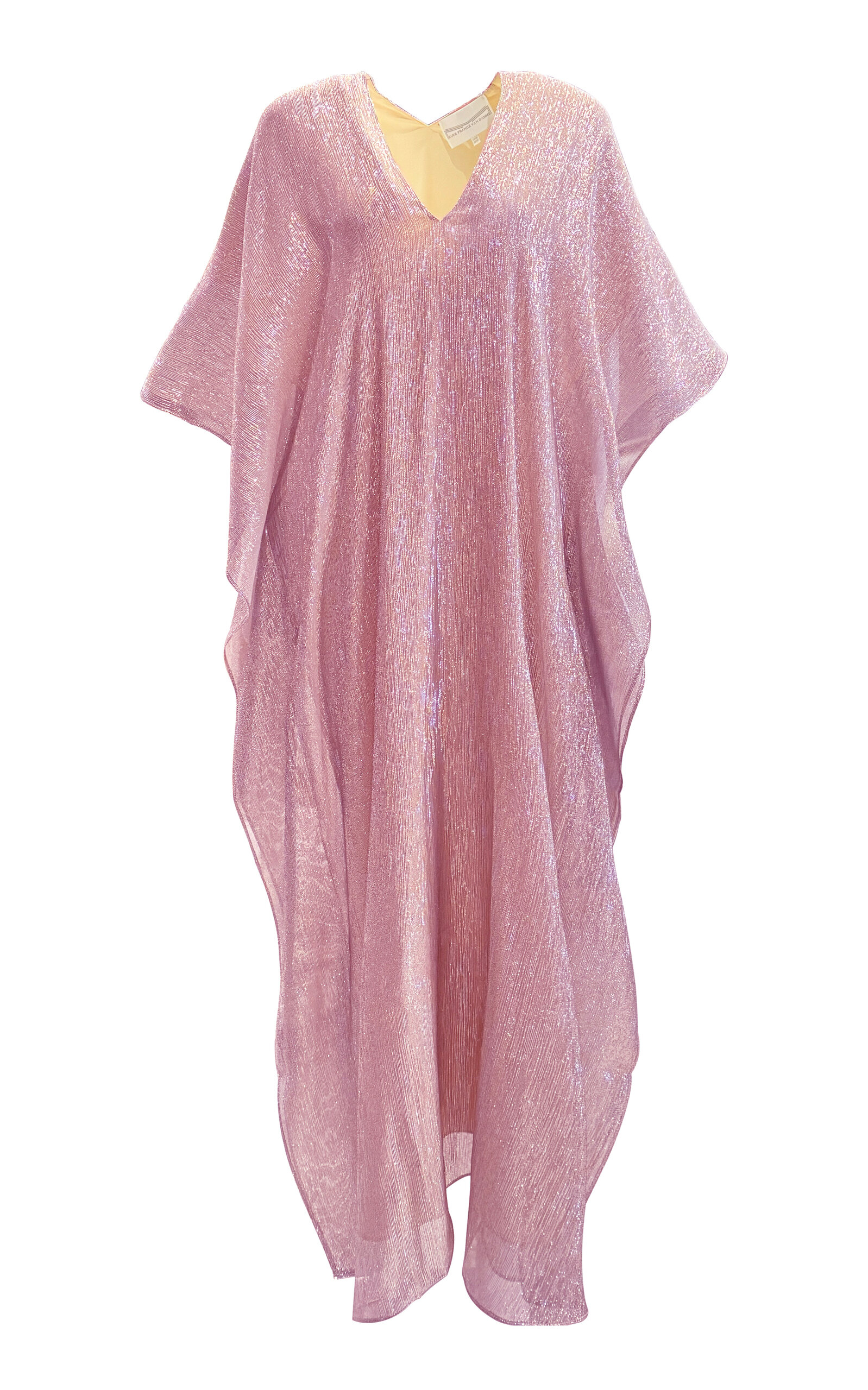 Marie France Van Damme Boubou Metallic Lamé Caftan