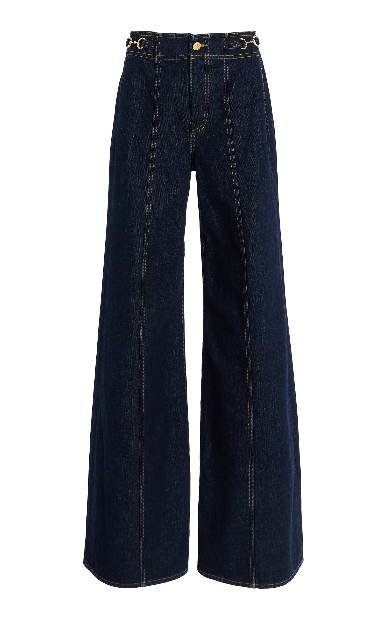 Ulla Johnson The Delphine High-Rise Wiide-Leg Jeans
