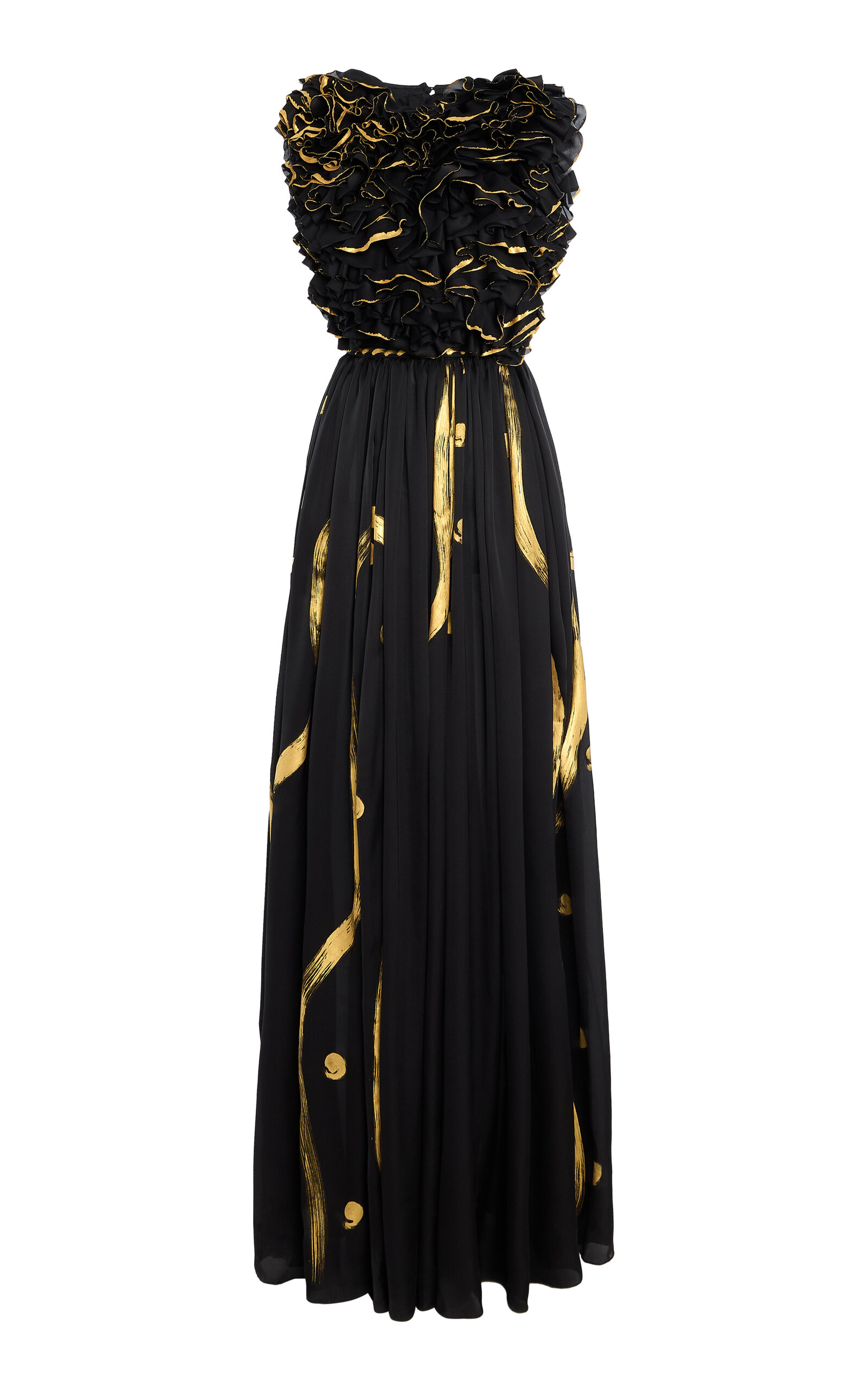 Ulla Johnson Byzantine Ruffled Silk Gown