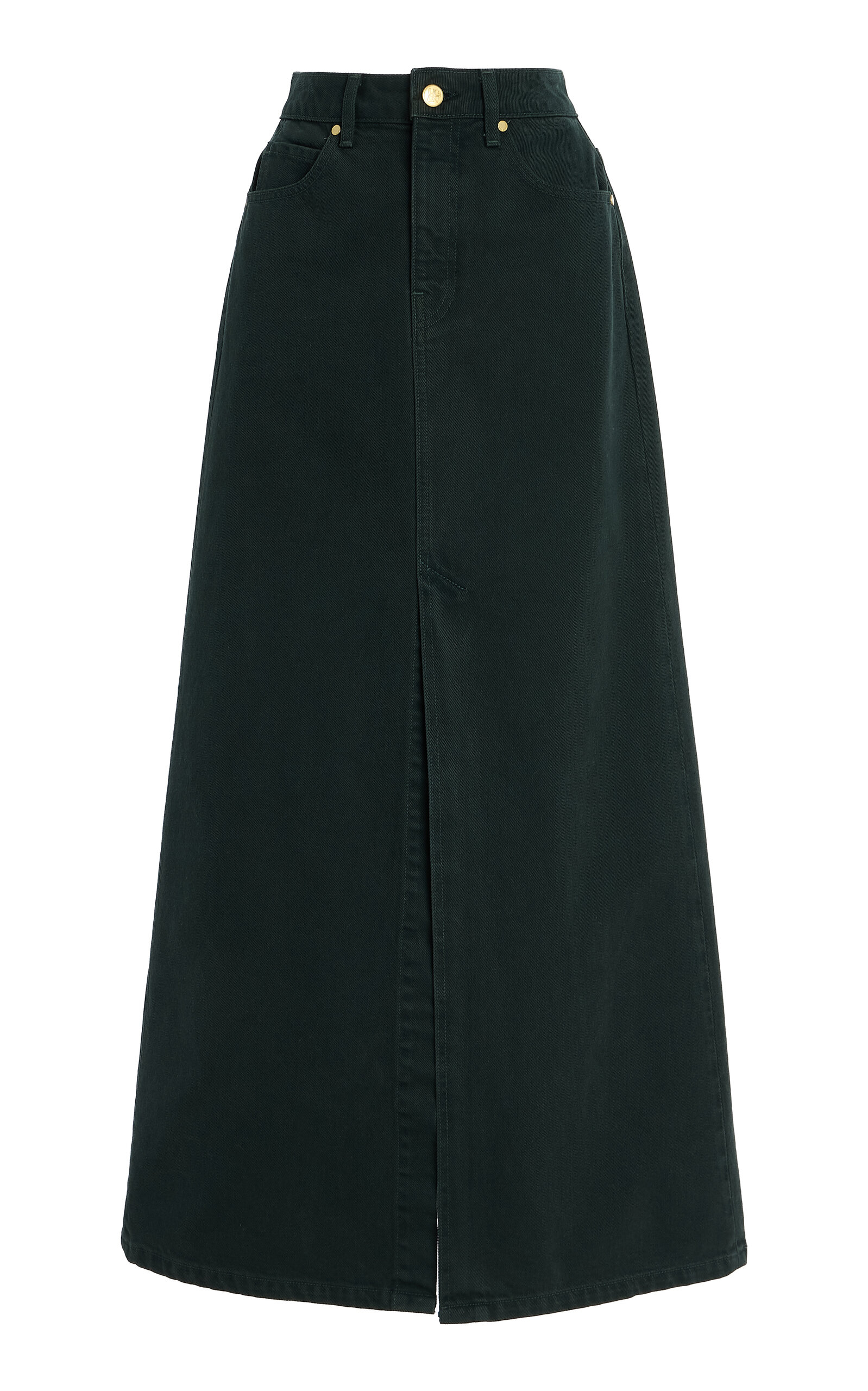 Ulla Johnson The Anais Cotton Denim Maxi Skirt