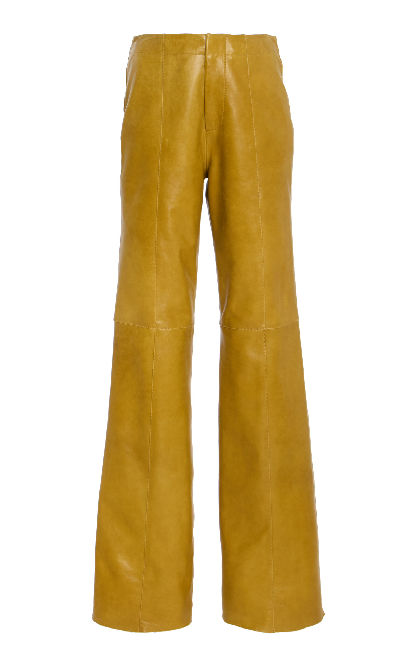 Ulla Johnson Kadin Leather Mid Rise Pants