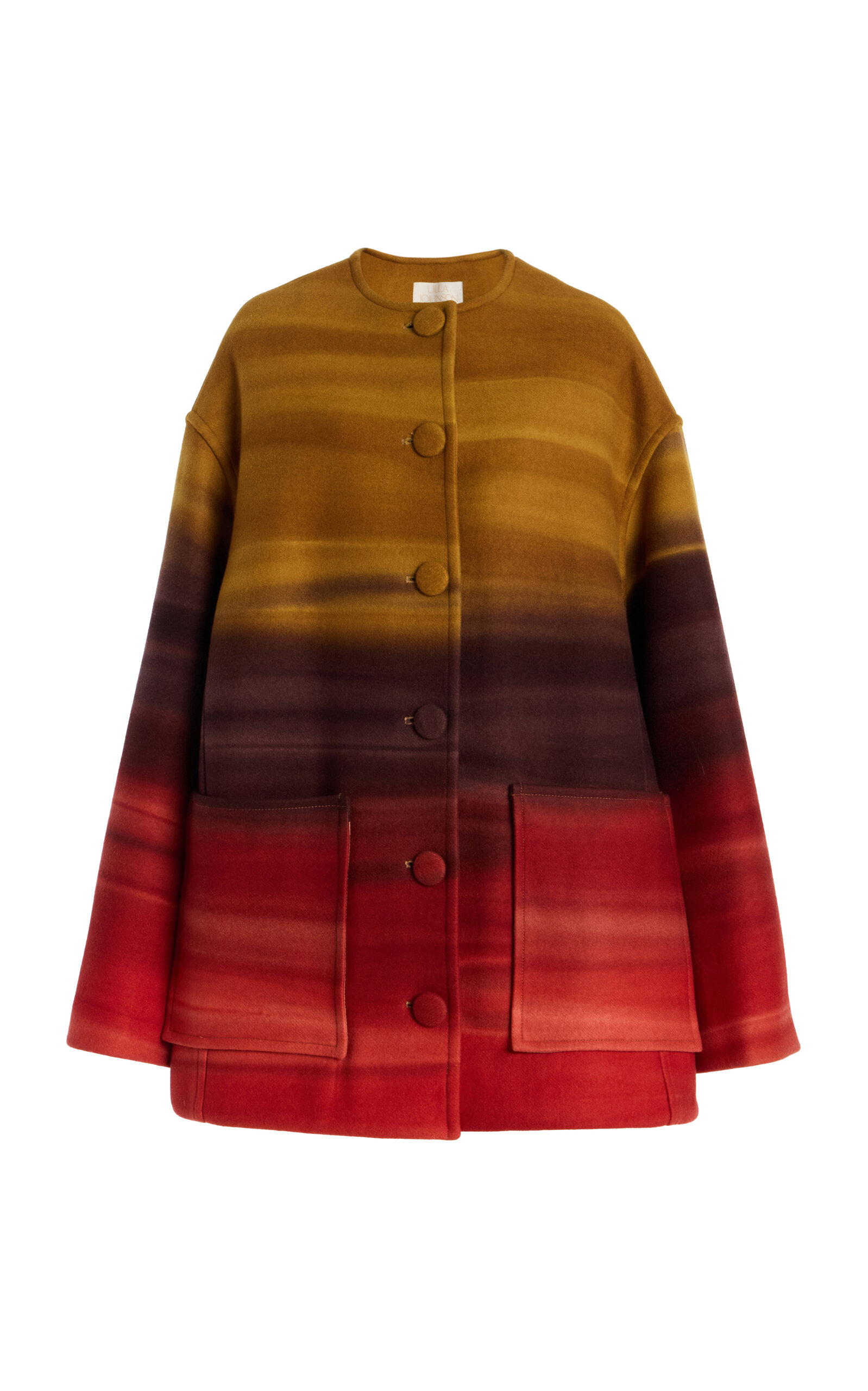 Ulla Johnson Ambrose Wool Melton Coat In Multi