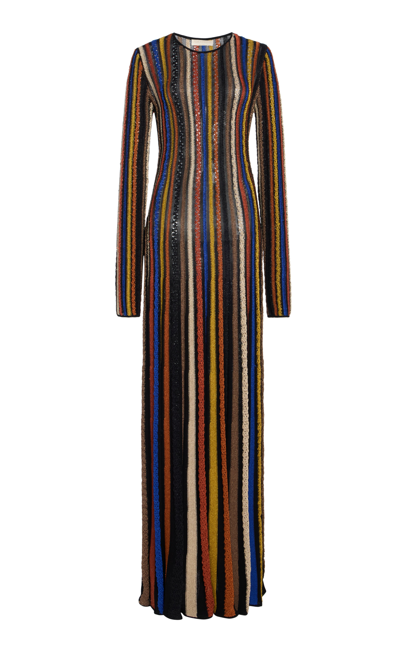 Ulla Johnson Albie Knit Long Sleeve Dress In Stripe
