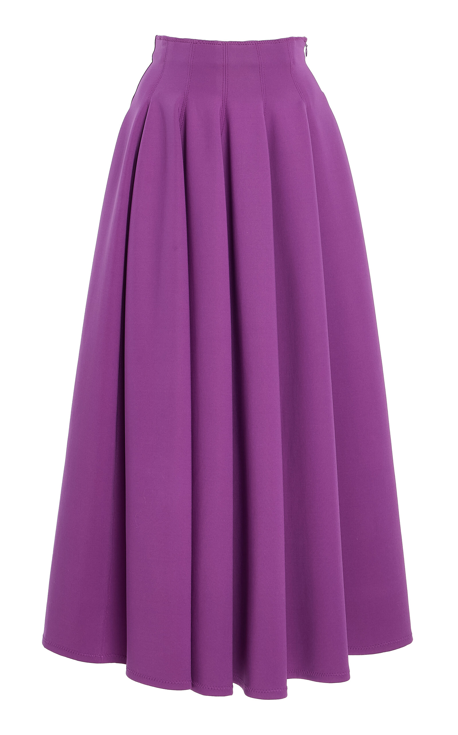 Ulla Johnson Rea High Waist Midi Skirt In Purple