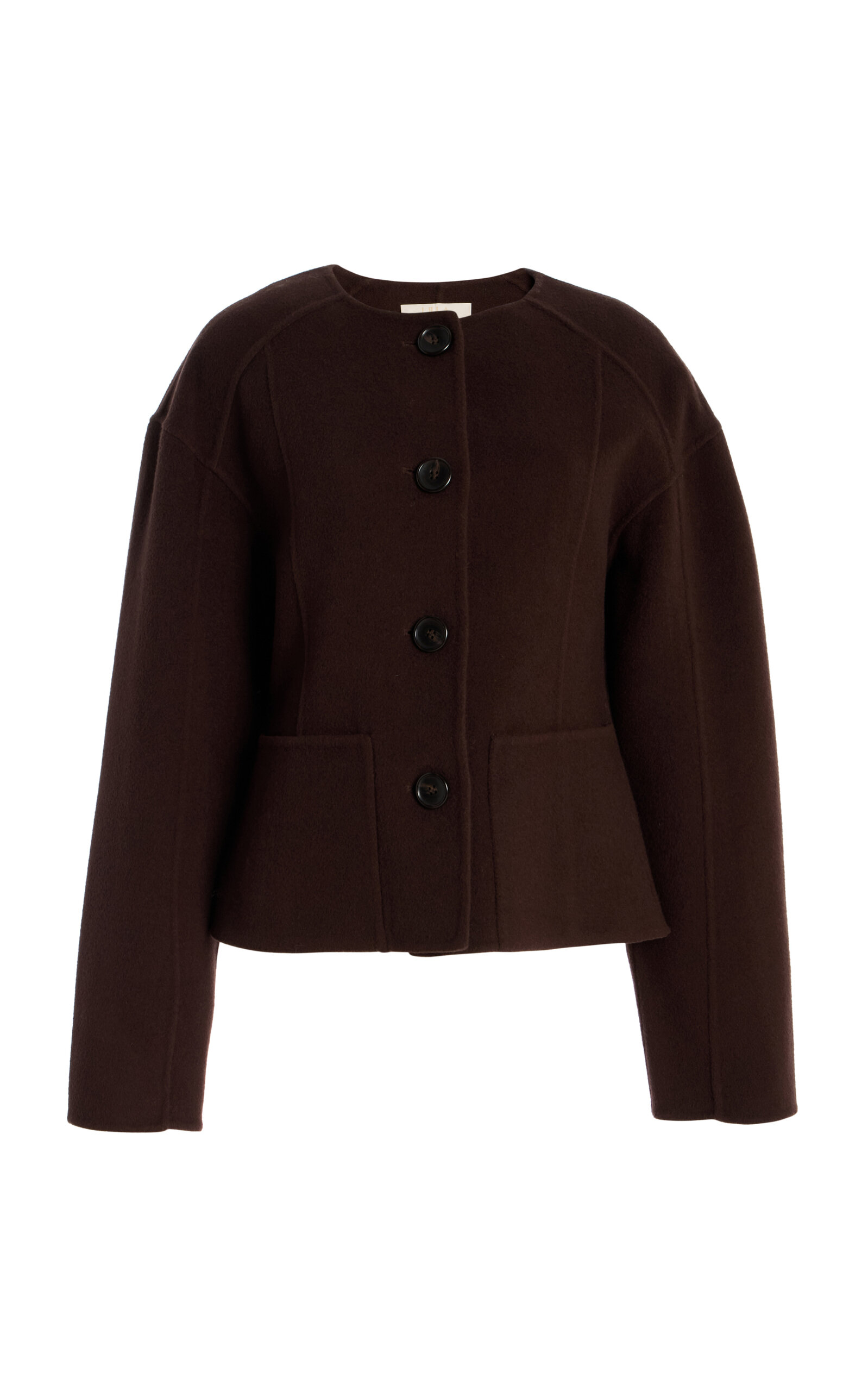 Ulla Johnson Elsie Double Faced Wool Coat In Brown