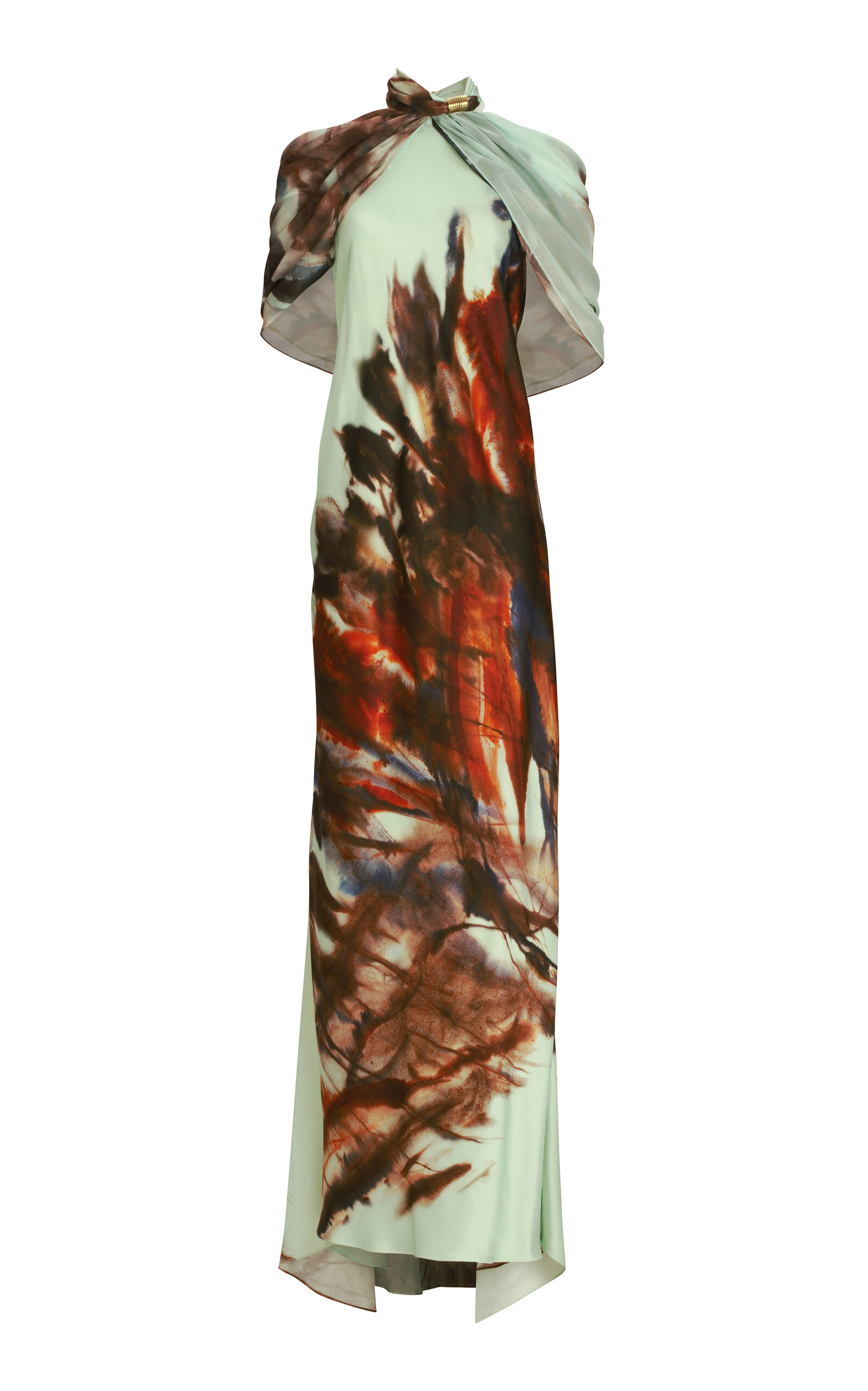 Silvia Tcherassi Carlina Printed Satin Gown - Print