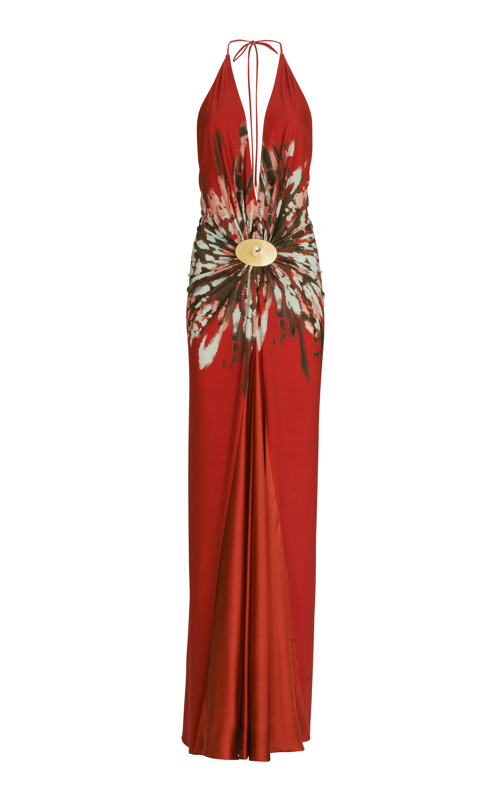 Silvia Tcherassi Aiko Gathered Satin Dress - Women's Clothing